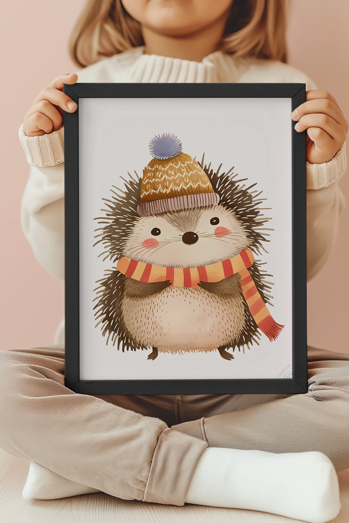 Çocuk Odası, Bebek Odası Siyah Çerçeveli Poster, Tablo No:79