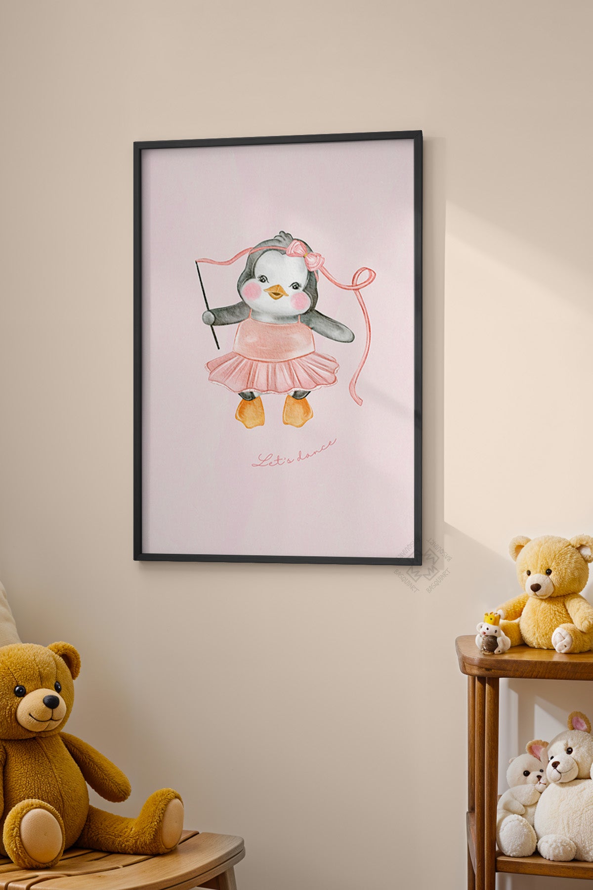 Çocuk Odası, Bebek Odası Siyah Çerçeveli Poster, Tablo No:37