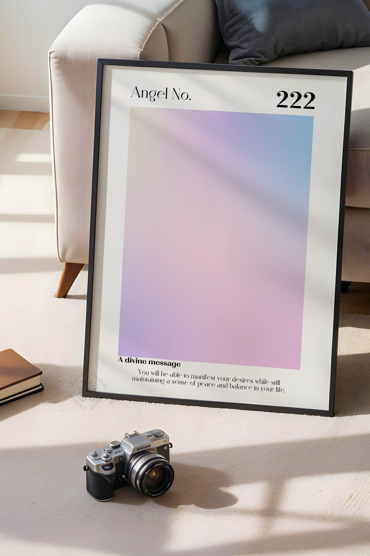 Aura Serisi Siyah Çerçeveli Poster, Tablo No:68