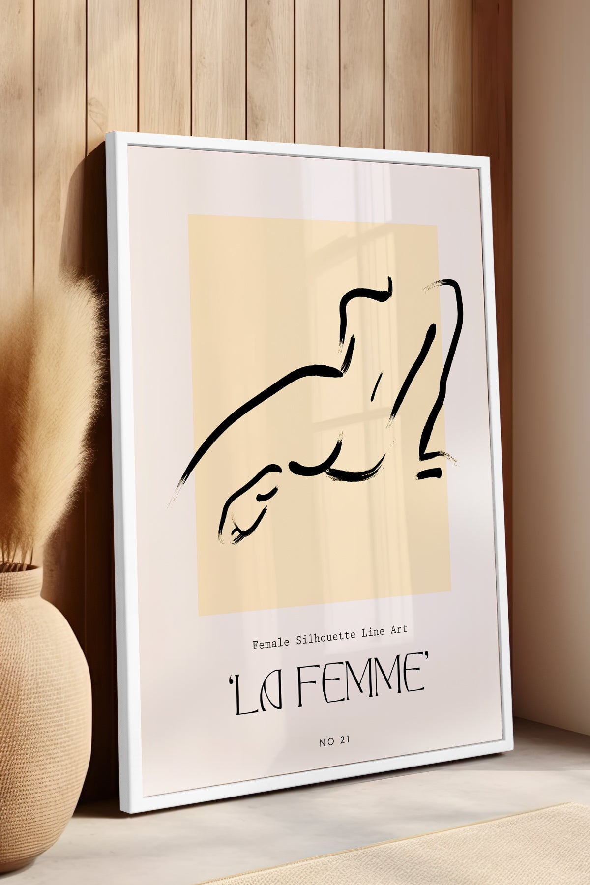 Bohemian Serisi Beyaz Çerçeveli Poster, Tablo No:96