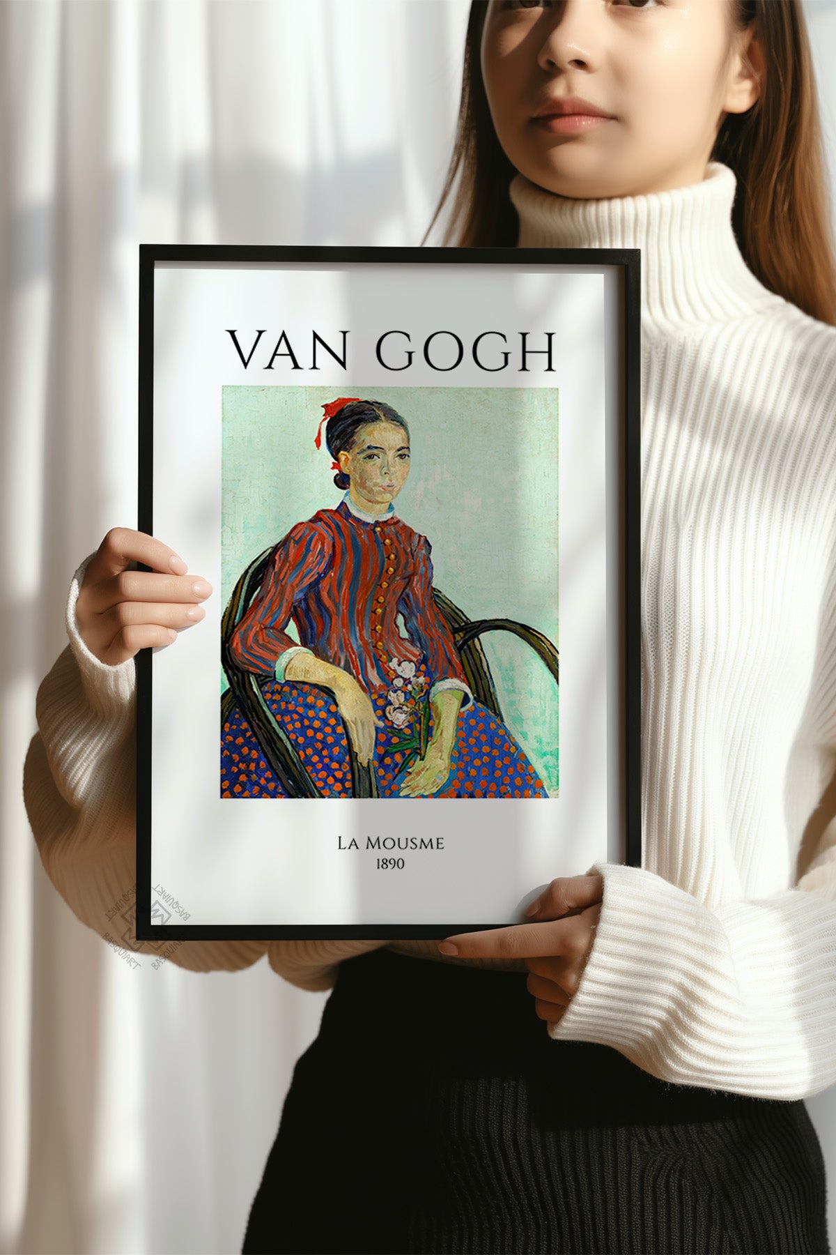 Vincent Van Gogh Serisi Siyah Çerçeveli Poster, Tablo Duvar Dekoru No:15