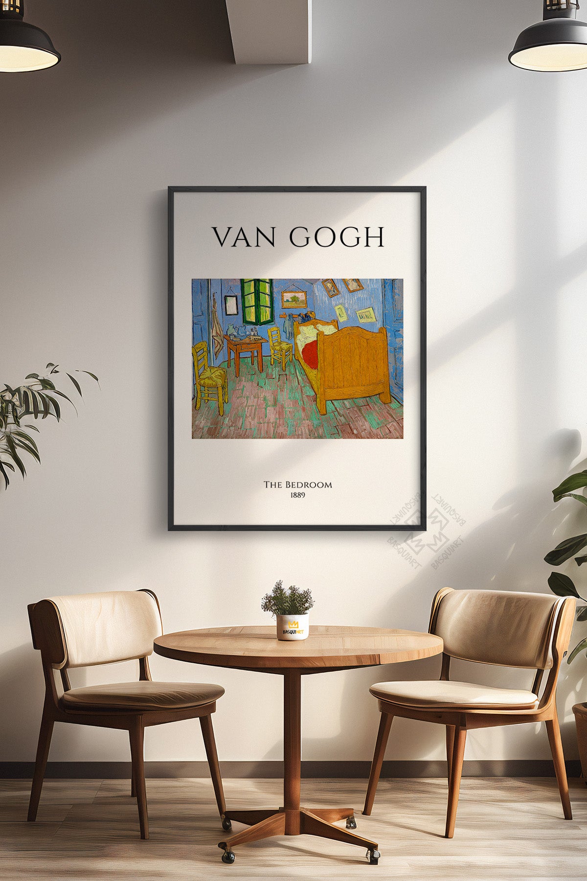 Vincent Van Gogh Serisi Siyah Çerçeveli Poster, Tablo Duvar Dekoru No:19