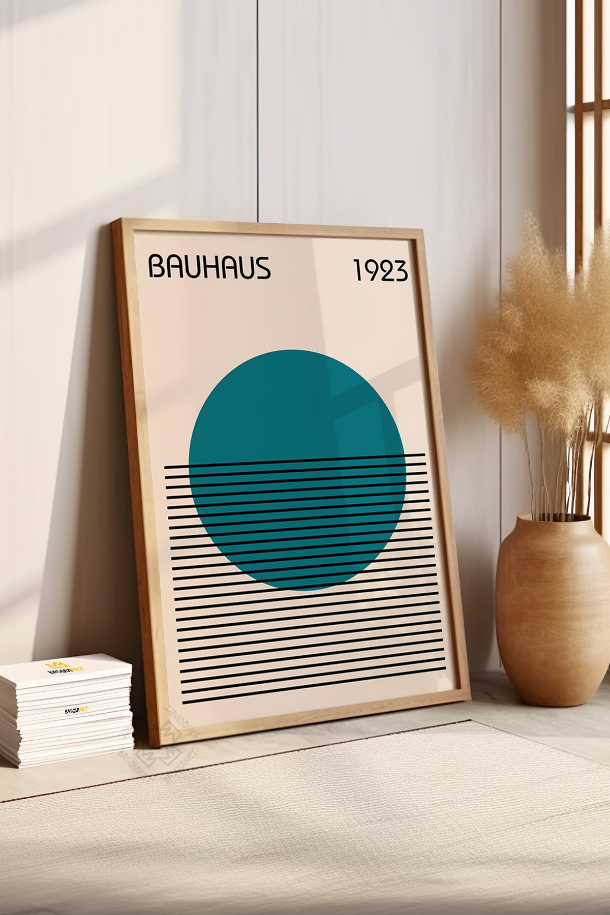 Bauhaus Serisi Ahşap Çerçeveli Poster, Tablo No:20
