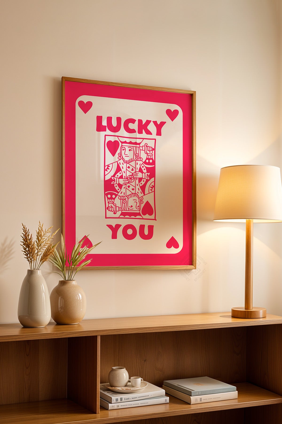 Lucky You Serisi Ahşap Çerçeveli Poster, Tablo Duvar Dekoru No:84