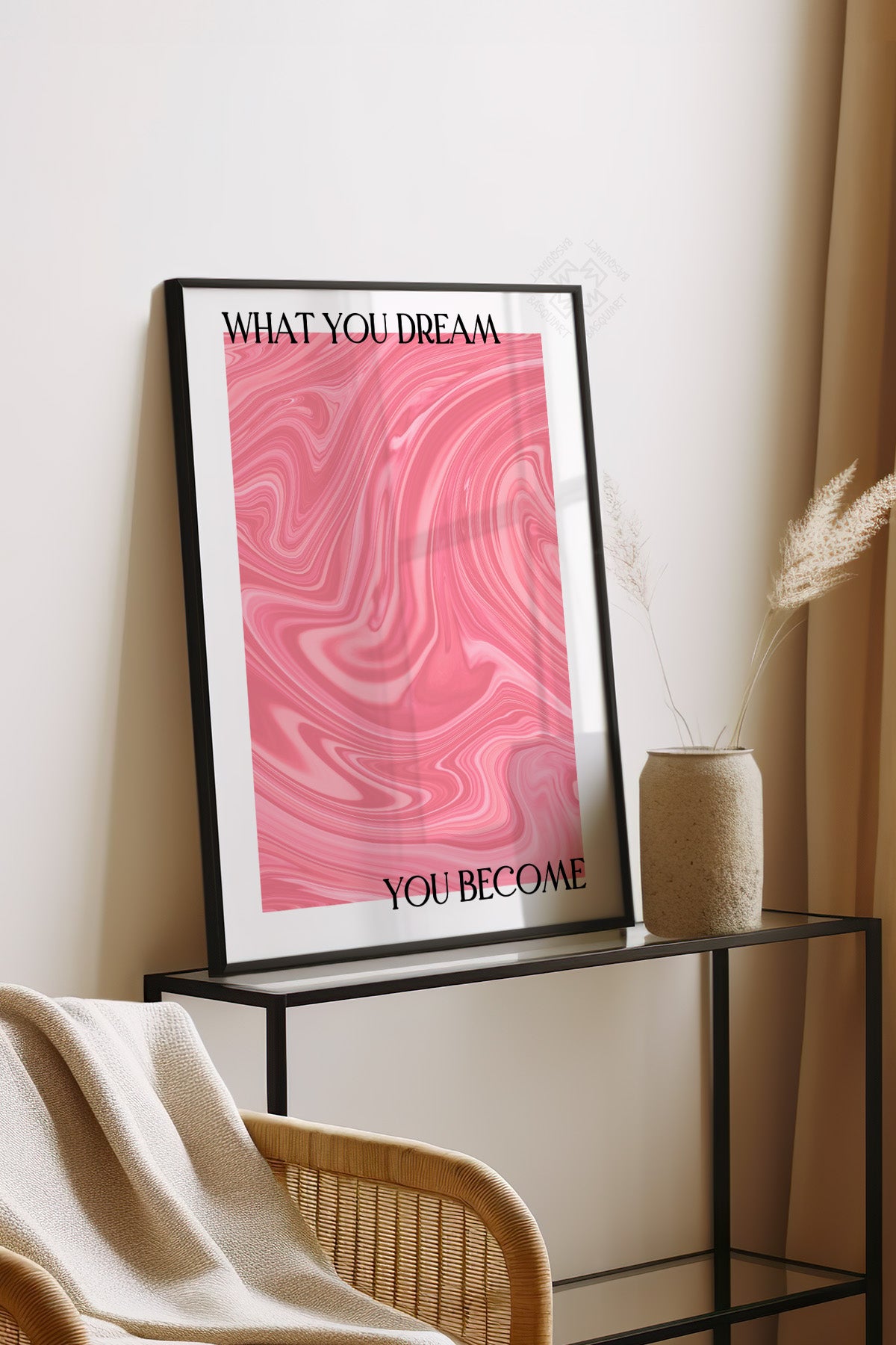Aura Serisi Siyah Çerçeveli Poster, Tablo No:124
