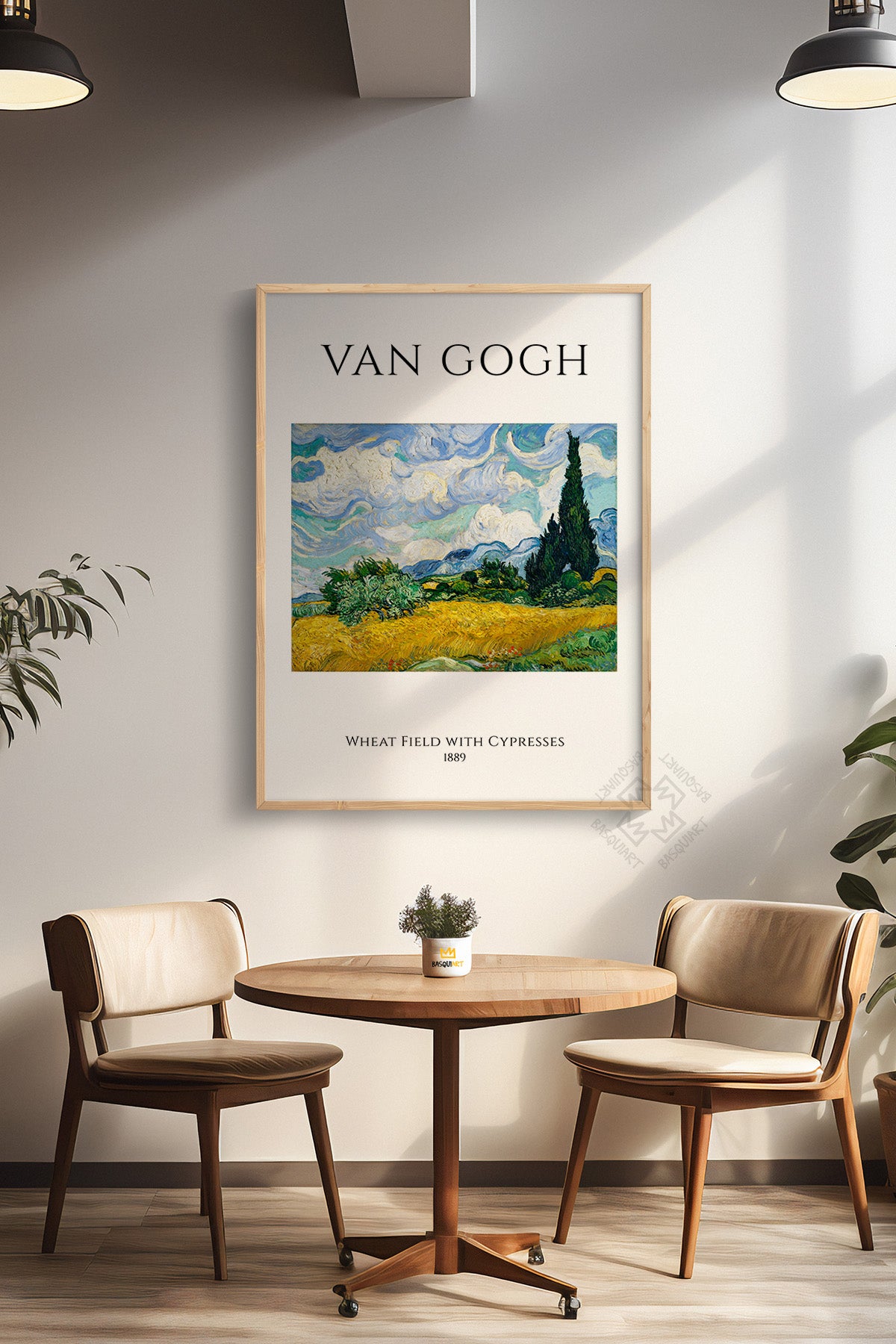 Vincent Van Gogh Serisi Ahşap Çerçeveli Poster, Tablo Duvar Dekoru No:4