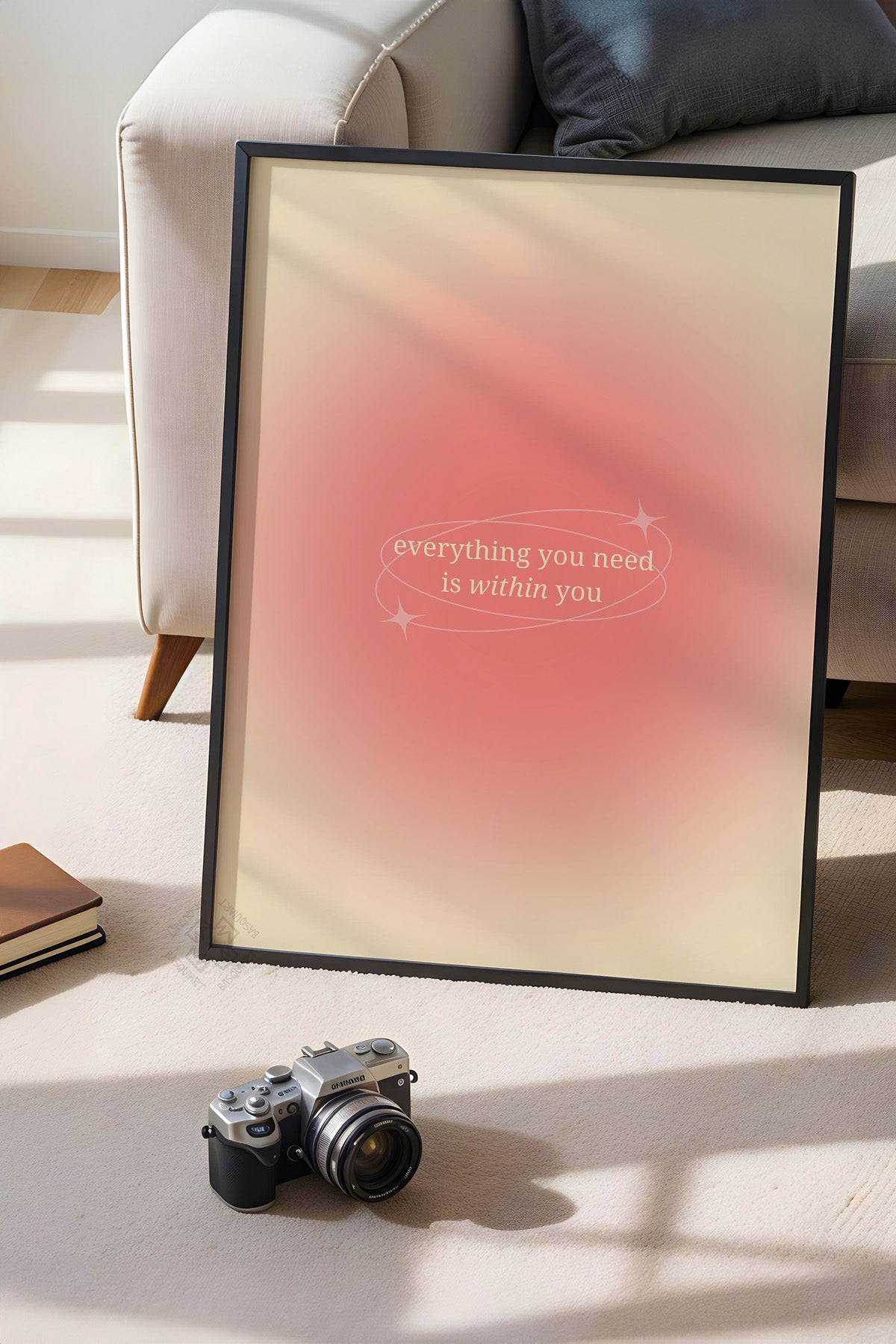 Aura Serisi Siyah Çerçeveli Poster, Tablo No:172