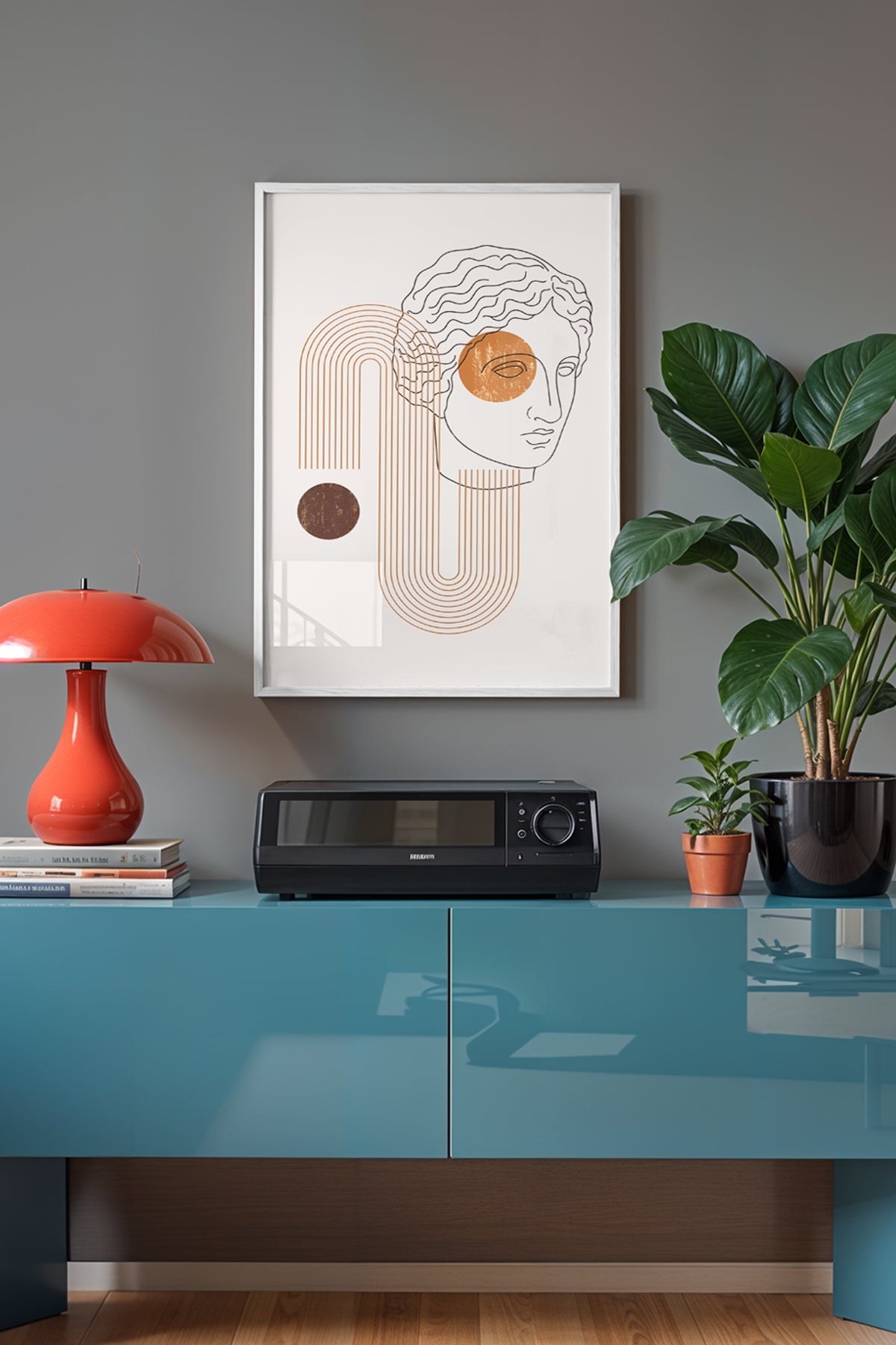 Bohemian Serisi Beyaz Çerçeveli Poster, Tablo No:23