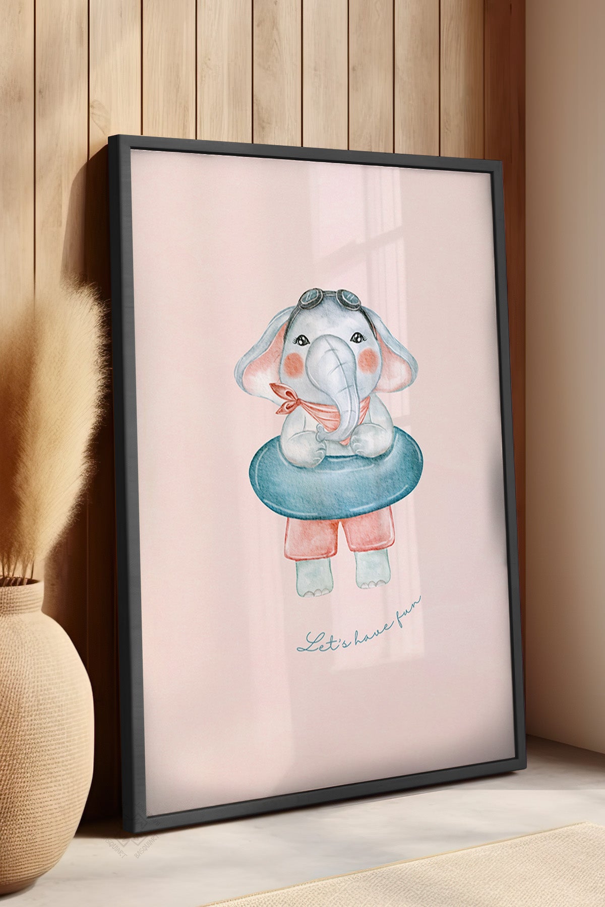 Çocuk Odası, Bebek Odası Siyah Çerçeveli Poster, Tablo No:34