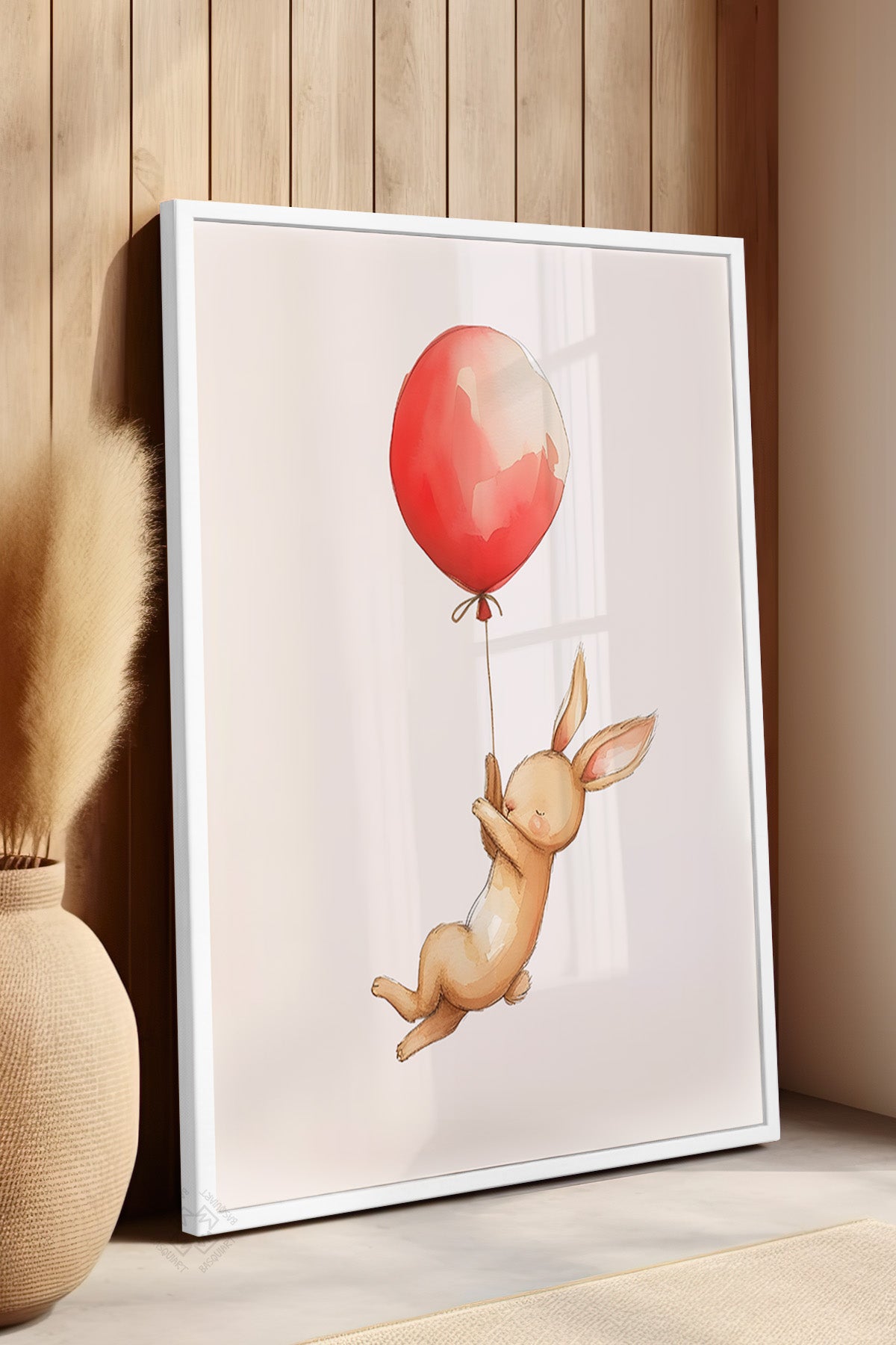 Çocuk Odası, Bebek Odası Beyaz Çerçeveli Poster, Tablo No:75