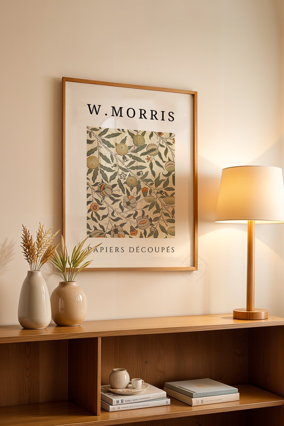William Morris Serisi Ahşap Çerçeveli Poster, Tablo Duvar Dekoru No:6