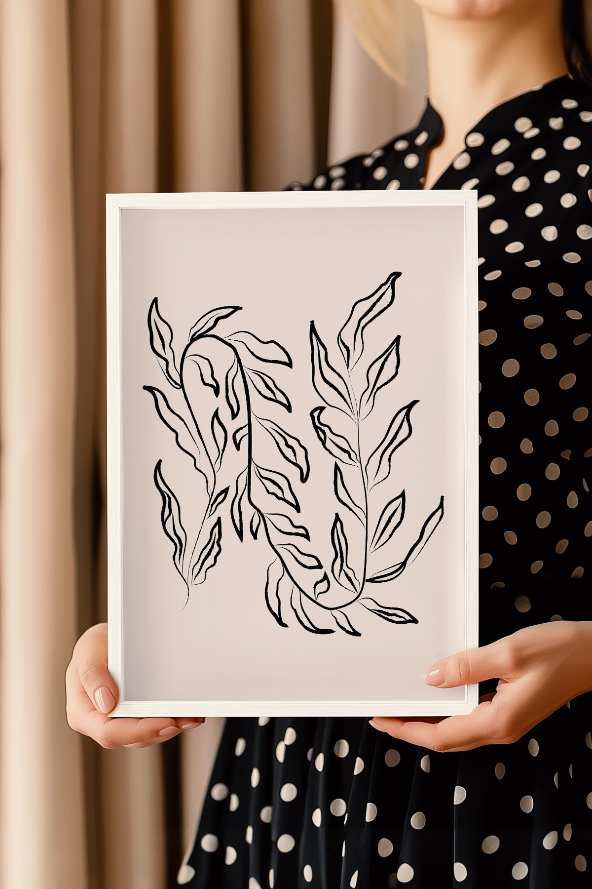 Bohemian Serisi Beyaz Çerçeveli Poster, Tablo No:113
