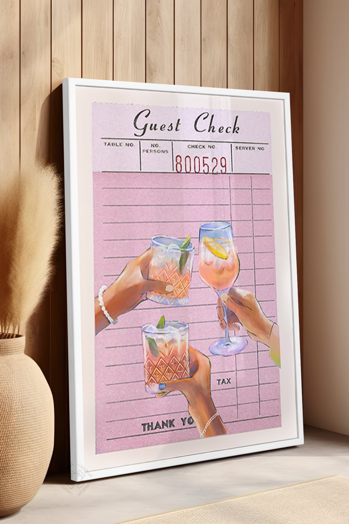 Lucky You Serisi Beyaz Çerçeveli Poster, Tablo Duvar Dekoru No:51