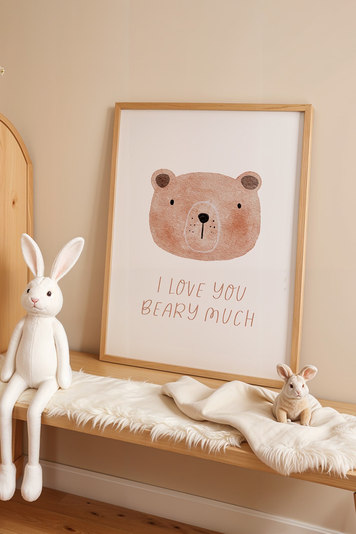 Çocuk Odası, Bebek Odası Ahşap Çerçeveli Poster, Tablo No:32