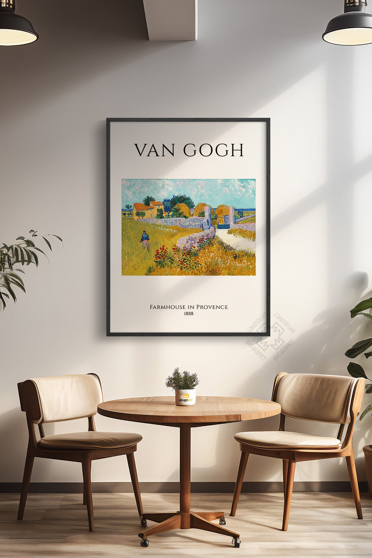 Vincent Van Gogh Serisi Siyah Çerçeveli Poster, Tablo Duvar Dekoru No:22