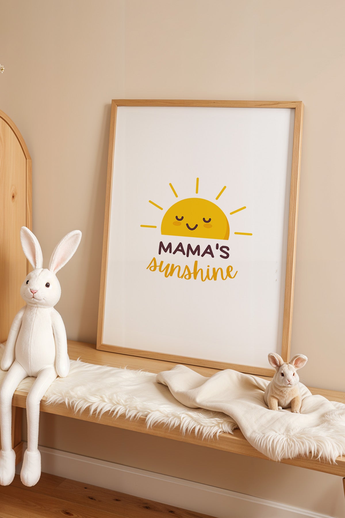 Çocuk Odası, Bebek Odası Ahşap Çerçeveli Poster, Tablo No:19
