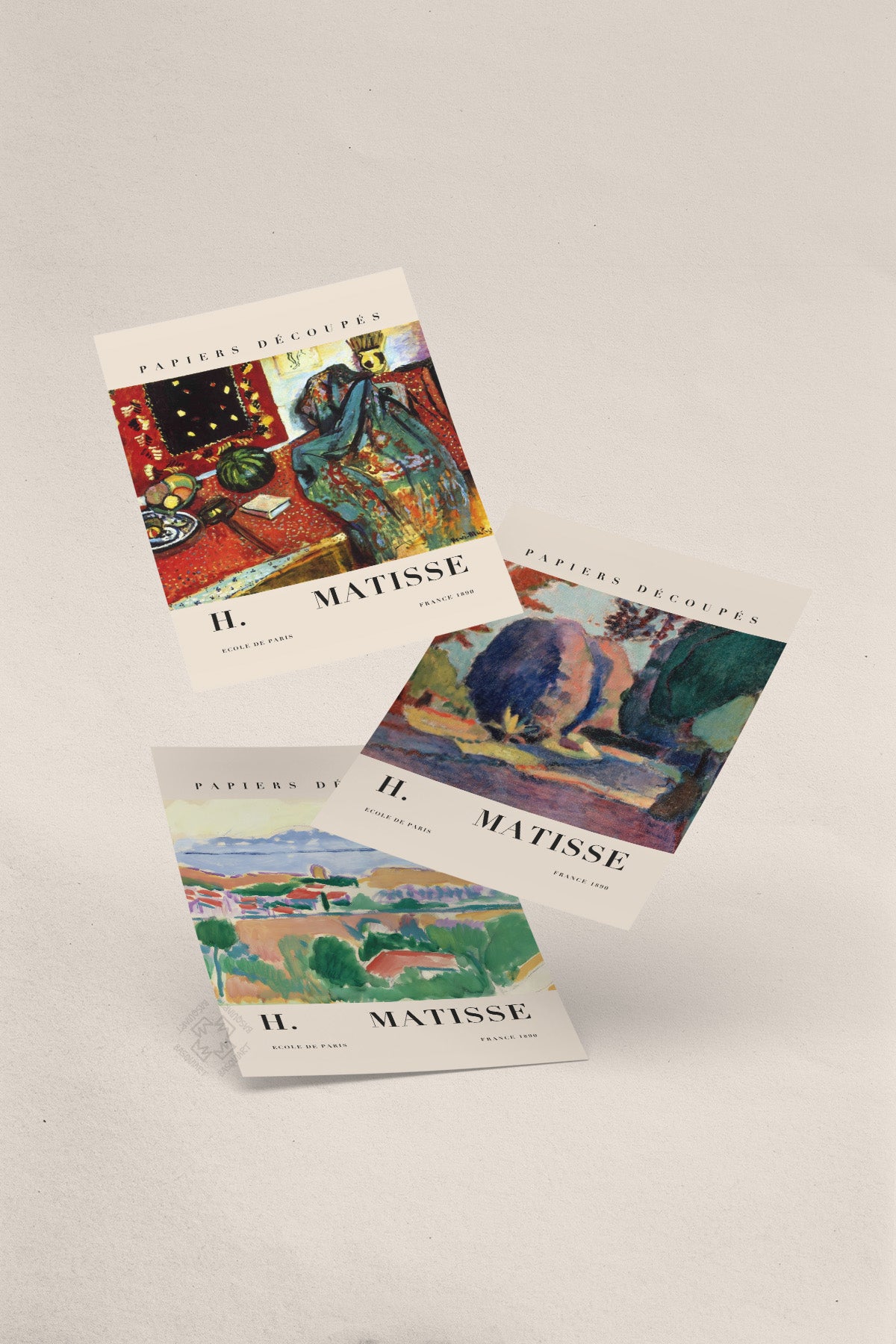 H Matisse 9'lu Poster Seti, Duvar Dekoru No:3