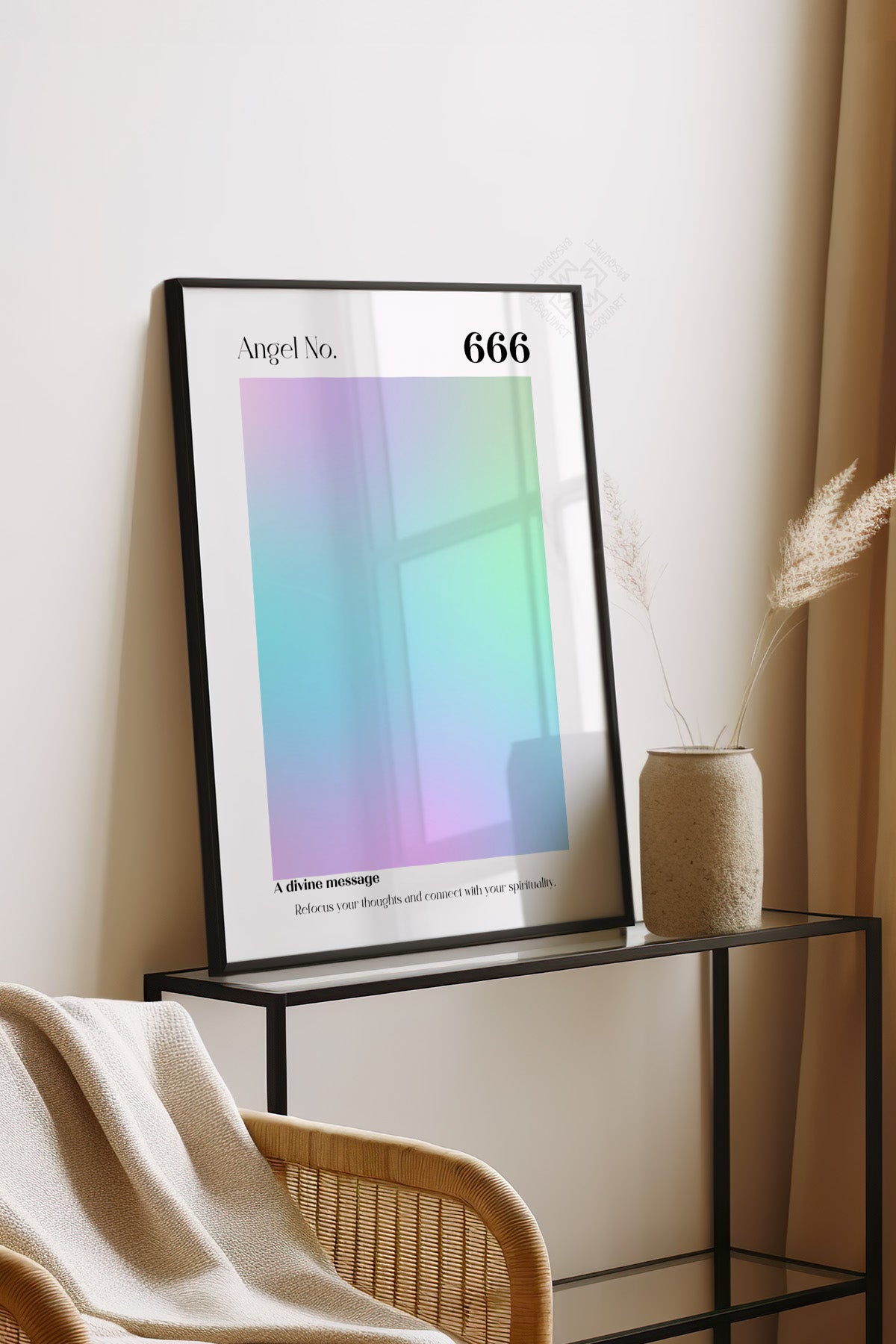 Aura Serisi Siyah Çerçeveli Poster, Tablo No:72