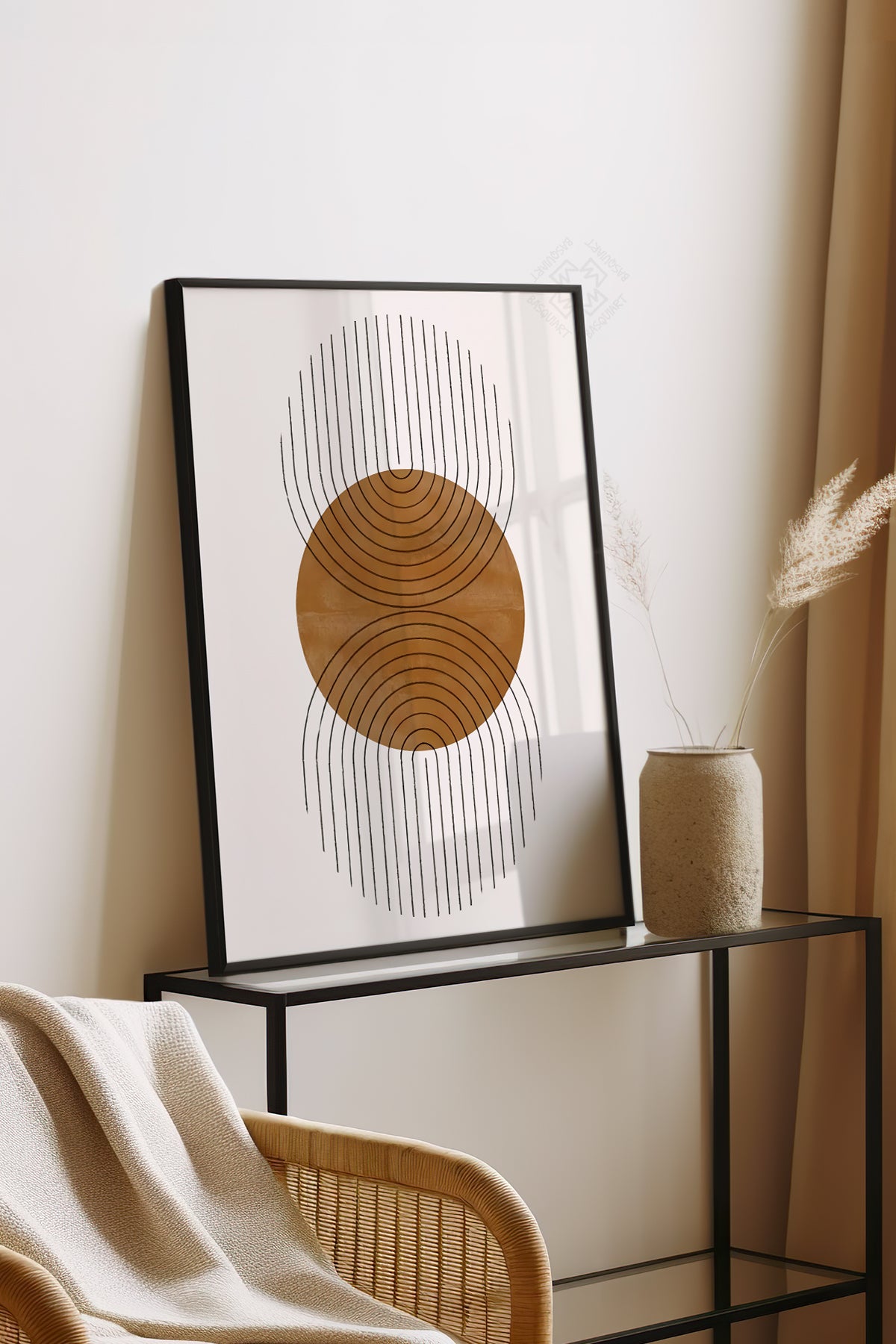Bohemian Serisi Siyah Çerçeveli Poster, Tablo No:36