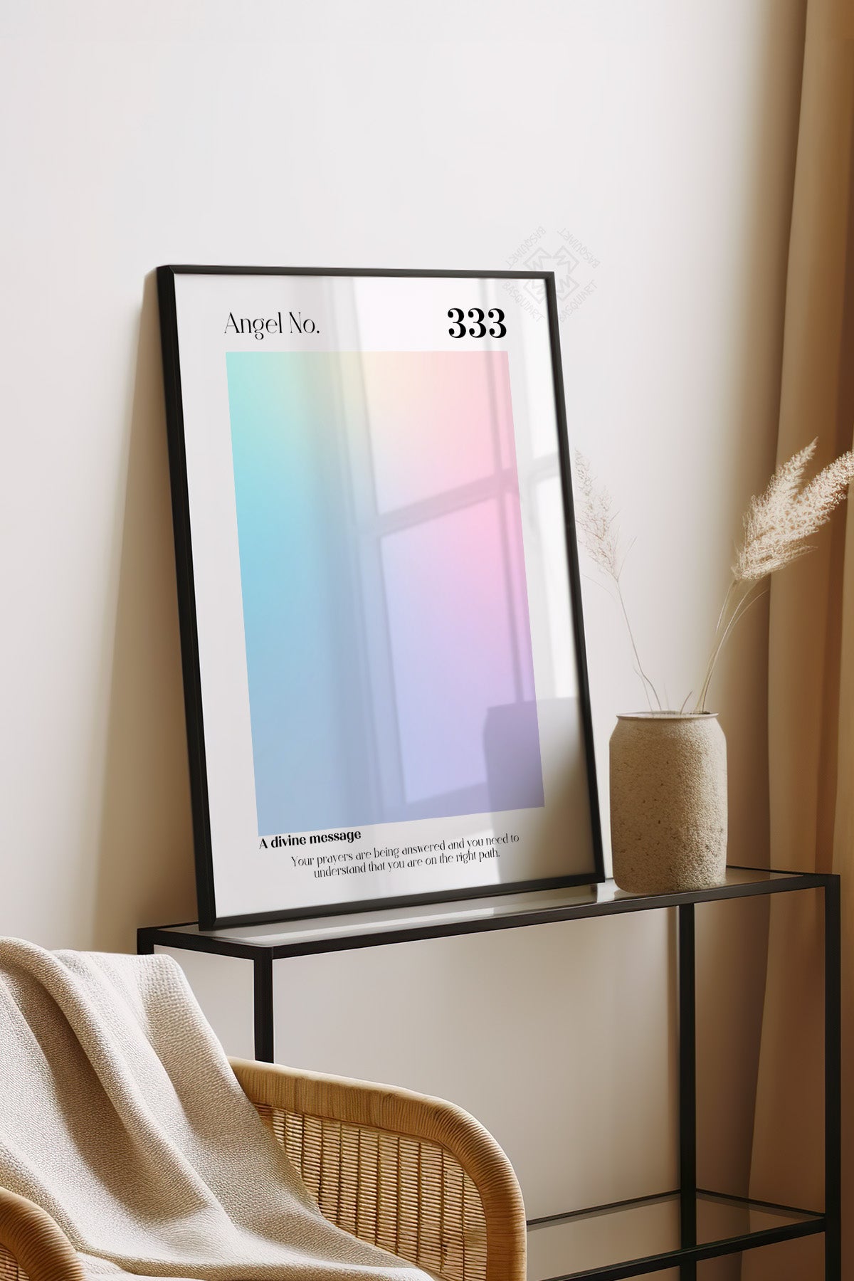 Aura Serisi Siyah Çerçeveli Poster, Tablo No:69