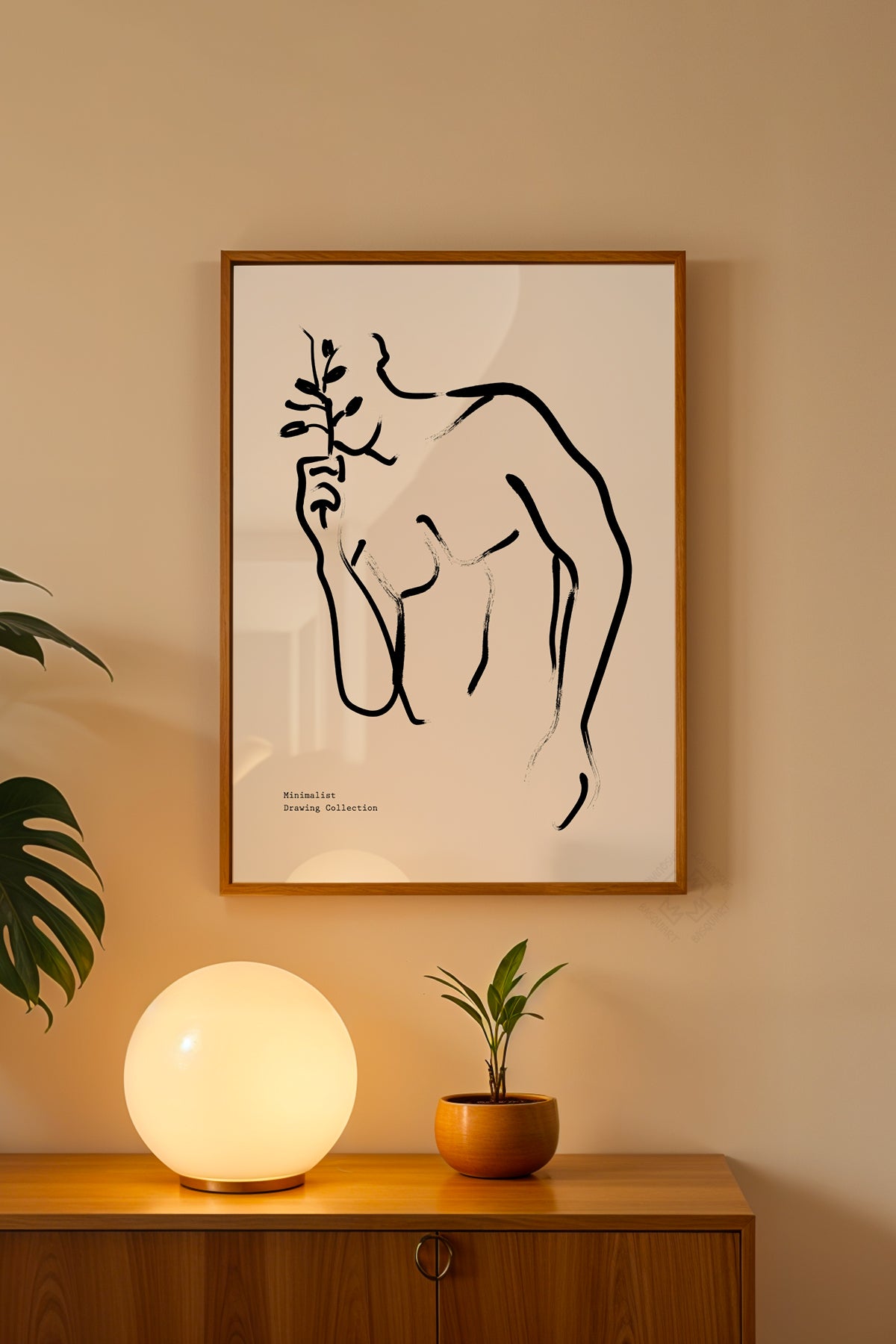 Bohemian Serisi Ahşap Çerçeveli Poster, Tablo No:95