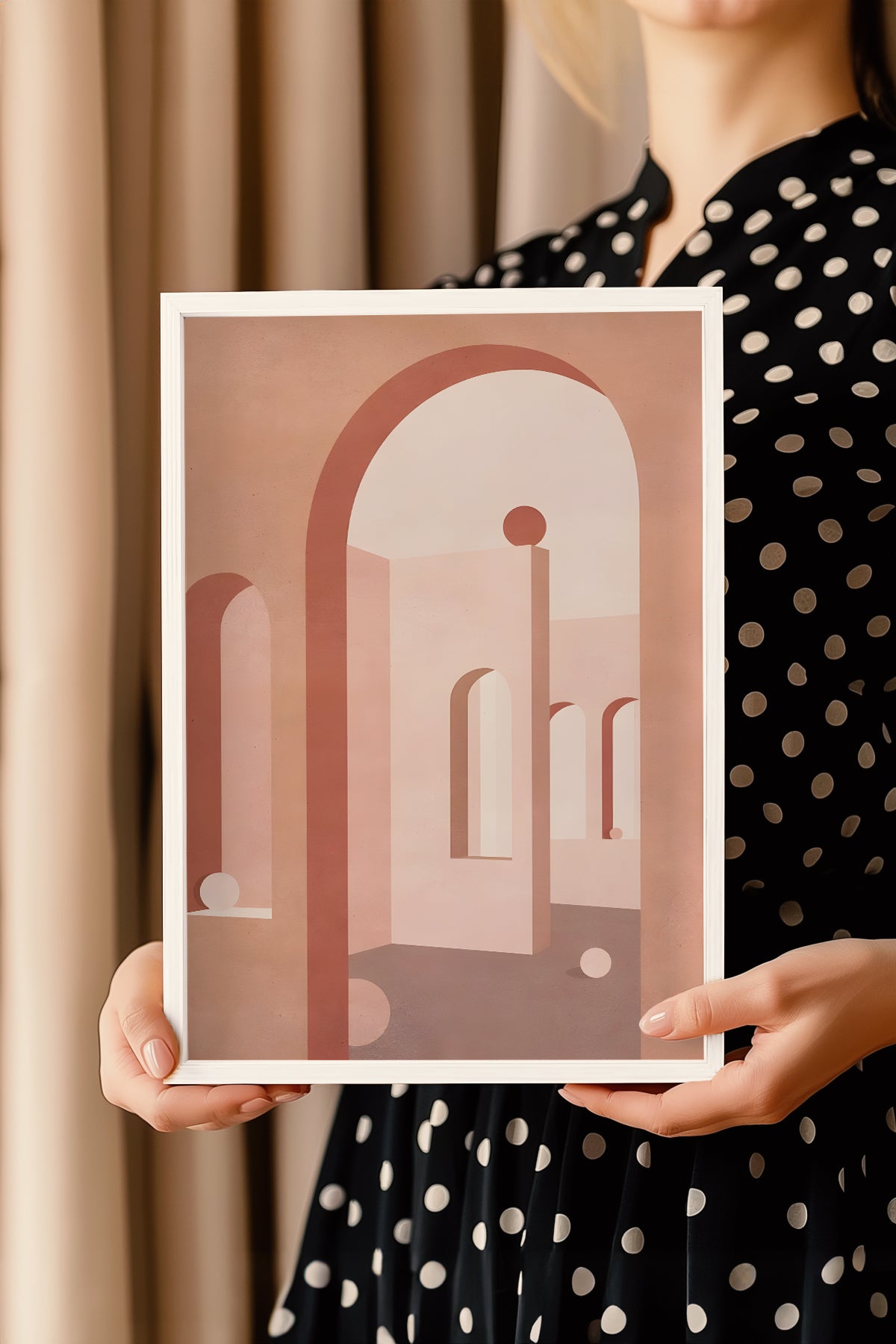 Bohemian Serisi Beyaz Çerçeveli Poster, Tablo No:30