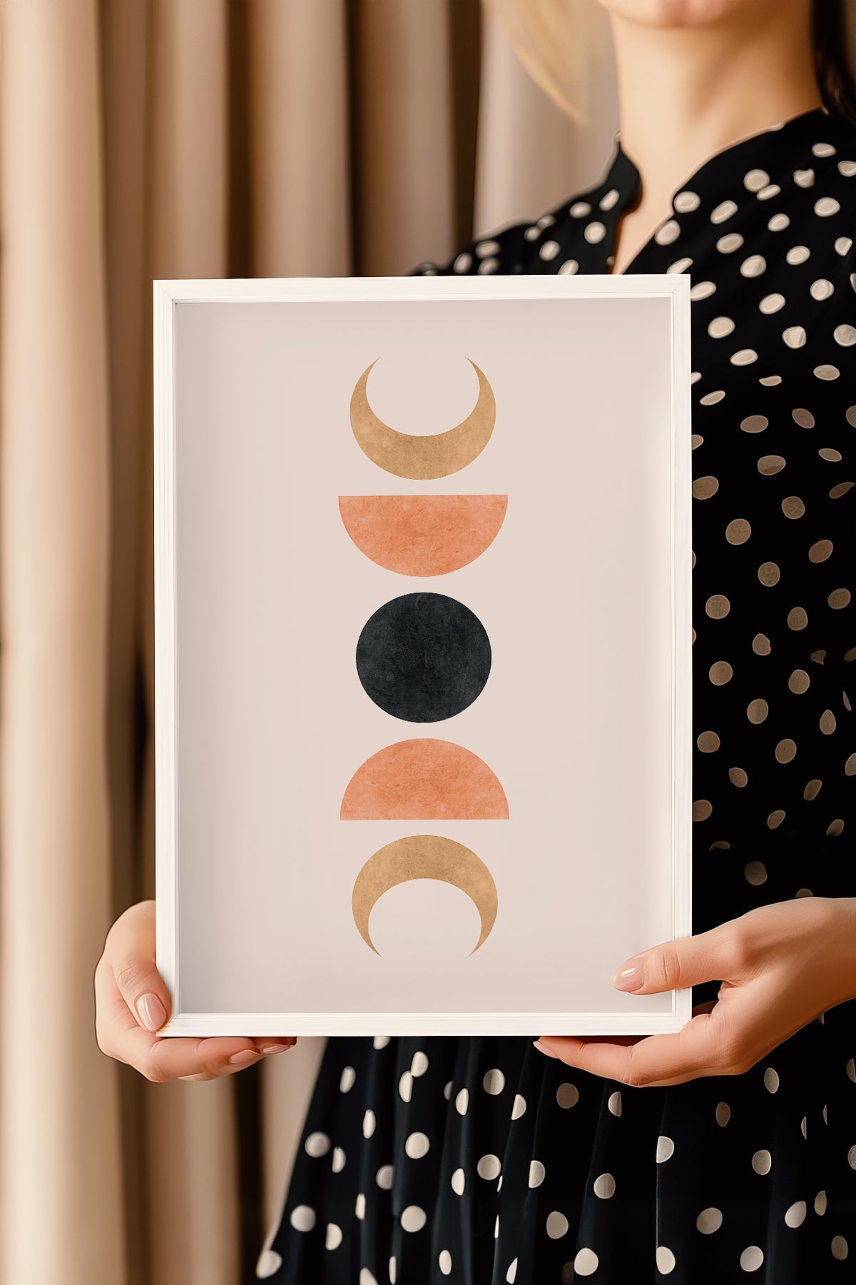 Bohemian Serisi Beyaz Çerçeveli Poster, Tablo No:13