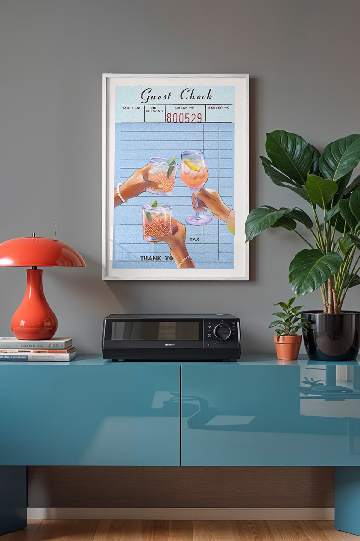 Lucky You Serisi Beyaz Çerçeveli Poster, Tablo Duvar Dekoru No:32