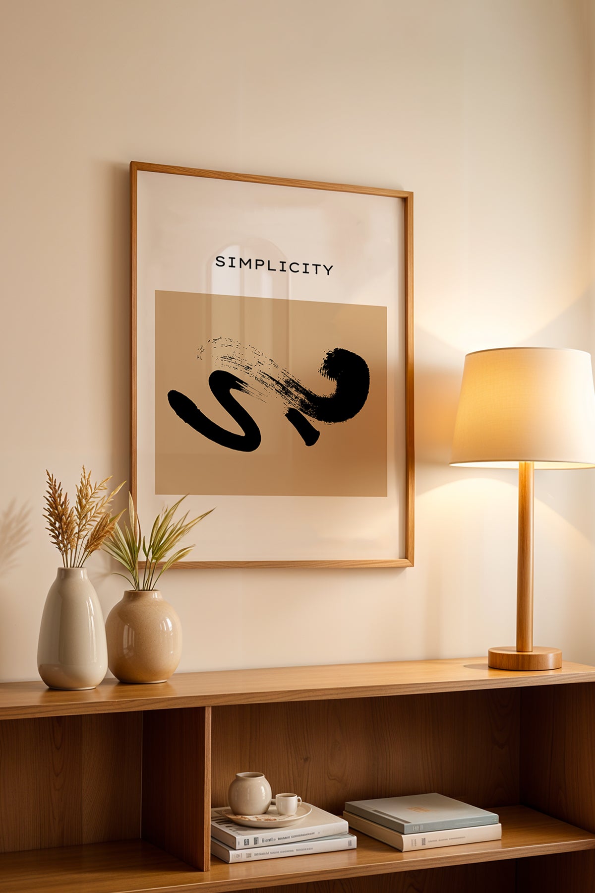 Bohemian Serisi Ahşap Çerçeveli Poster, Tablo No:138