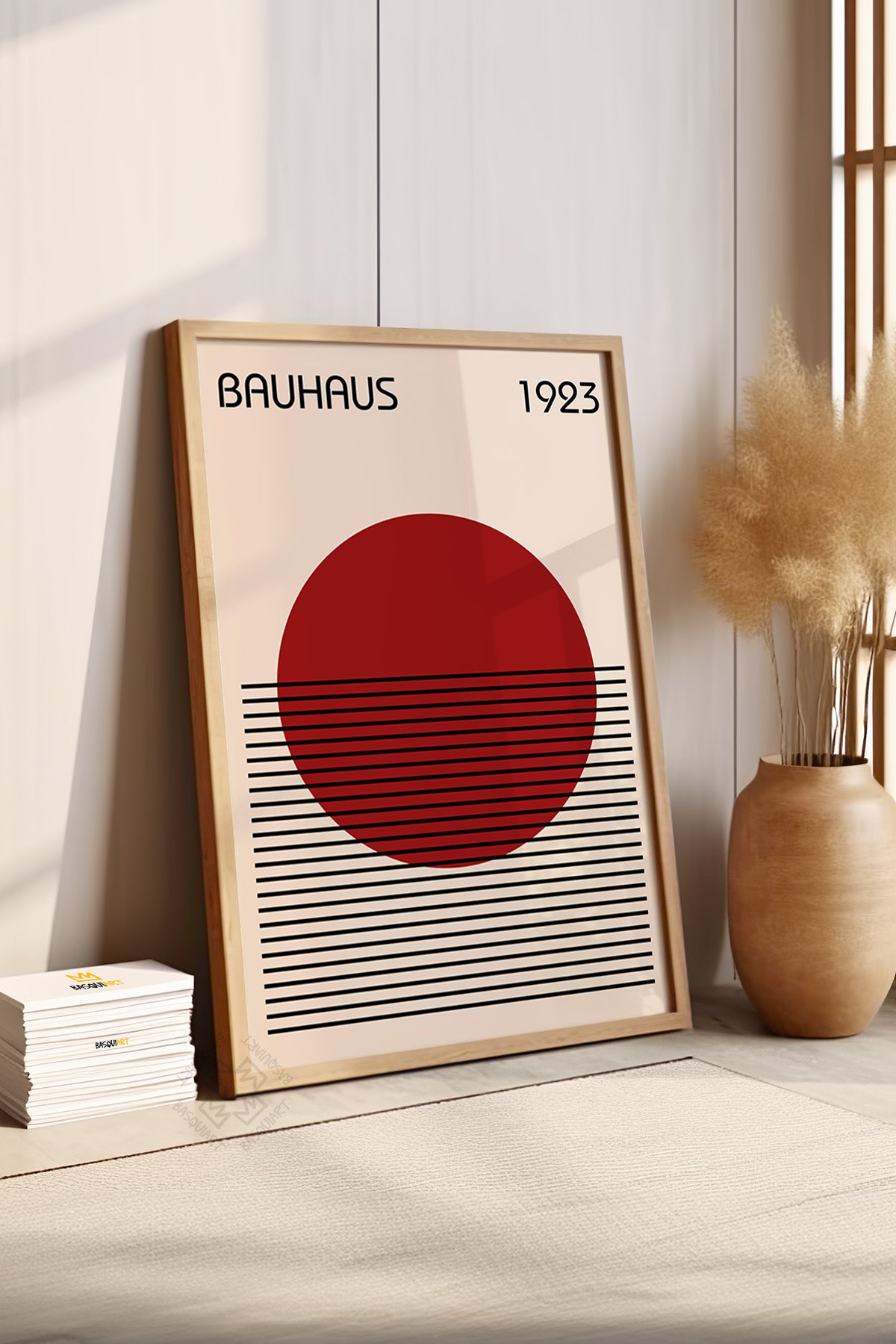 Bauhaus Serisi Ahşap Çerçeveli Poster, Tablo No:29
