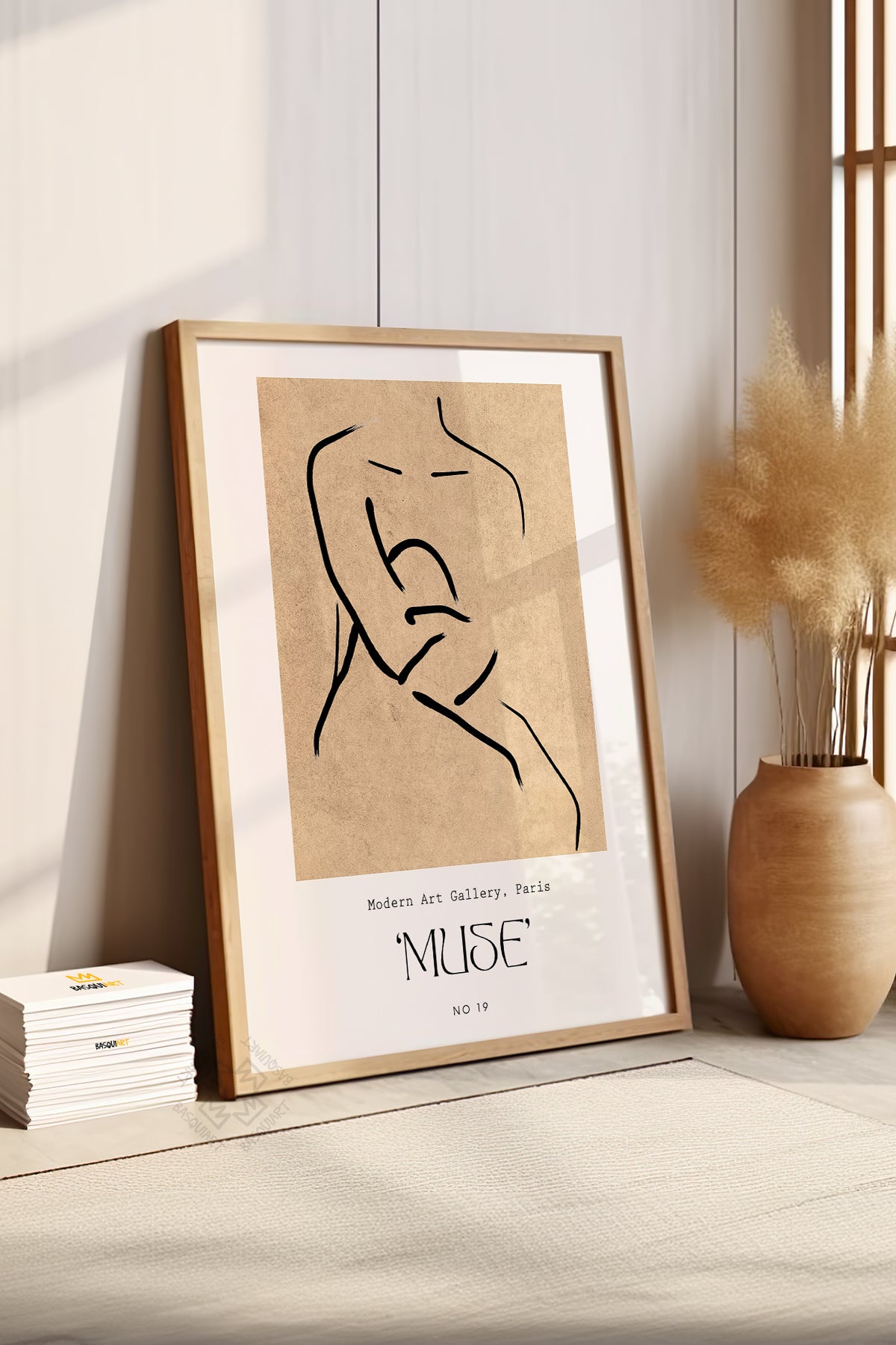 Bohemian Serisi Ahşap Çerçeveli Poster, Tablo No:83