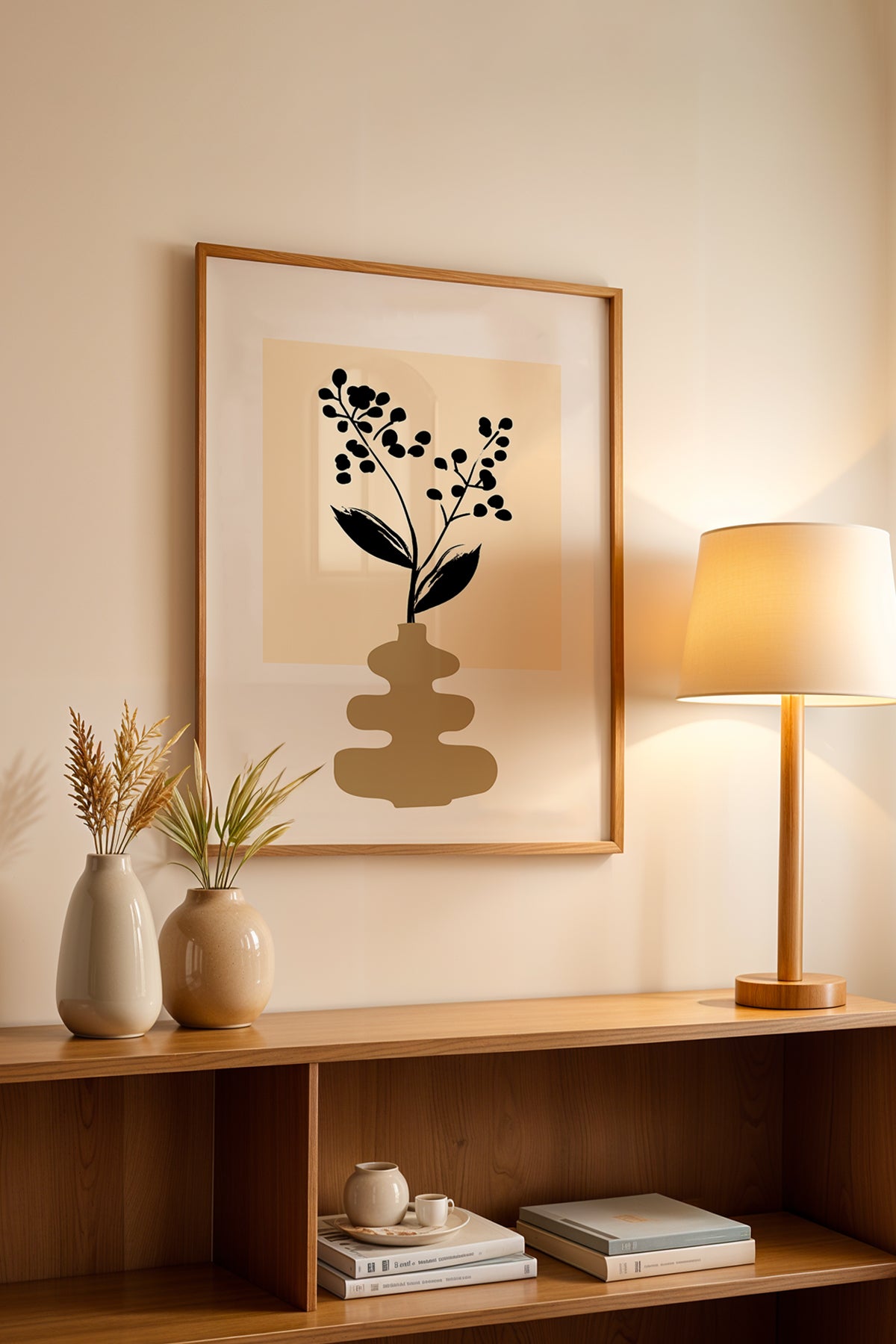 Bohemian Serisi Ahşap Çerçeveli Poster, Tablo No:121