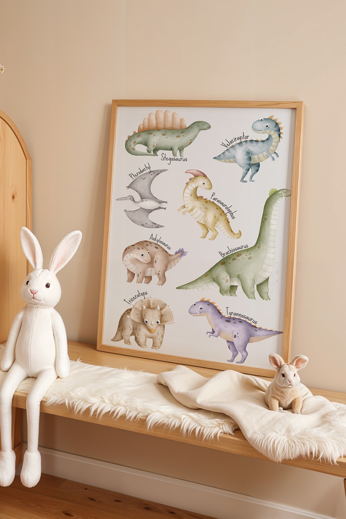 Çocuk Odası, Bebek Odası Ahşap Çerçeveli Poster, Tablo No:33