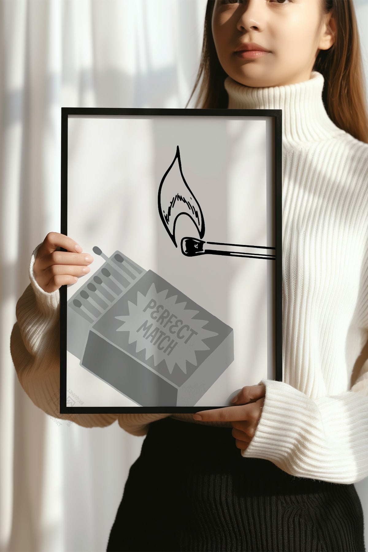 Lucky You Serisi Siyah Çerçeveli Poster, Tablo Duvar Dekoru No:106