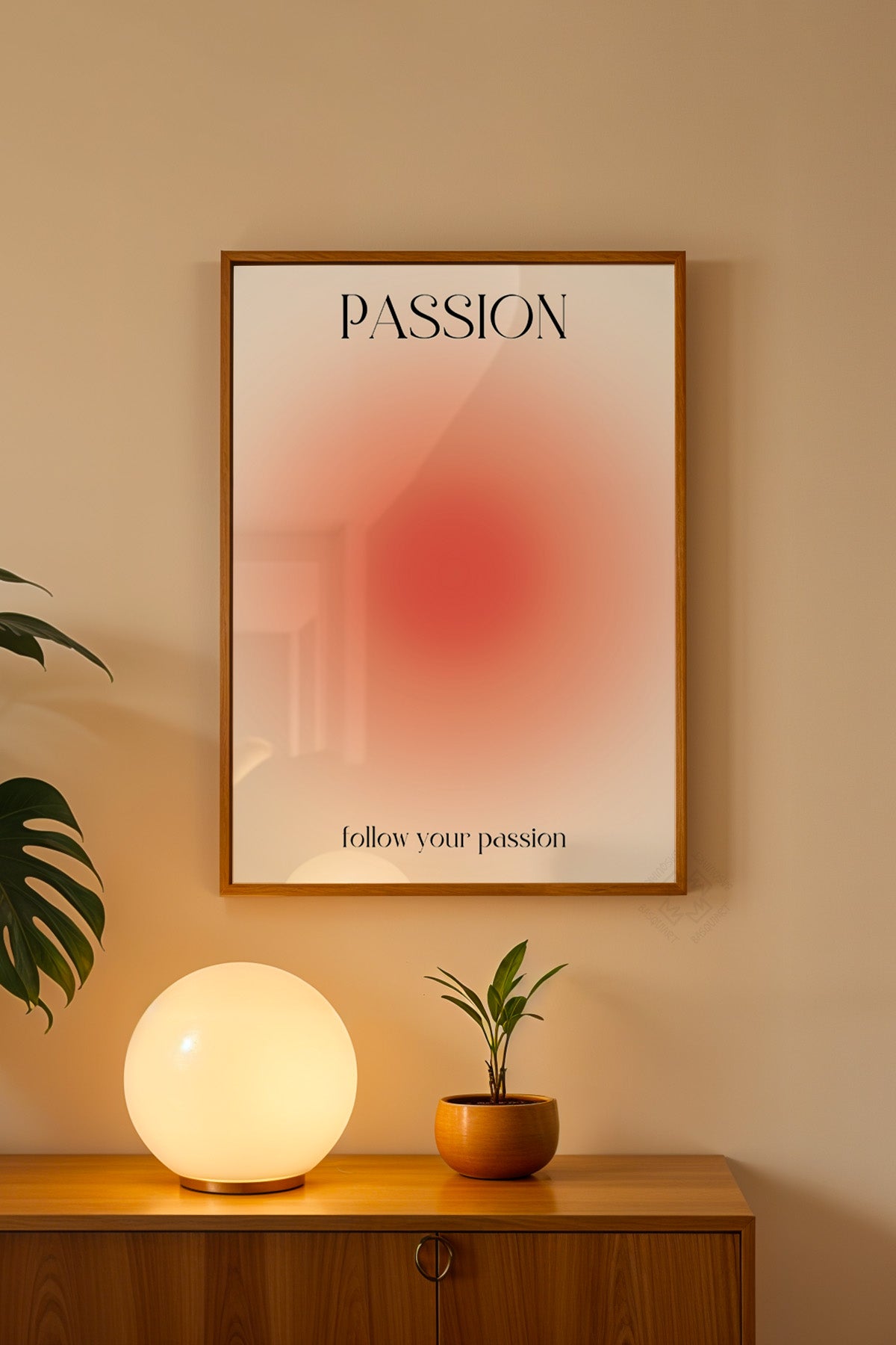 Aura Serisi Ahşap Çerçeveli Poster, Tablo No:151