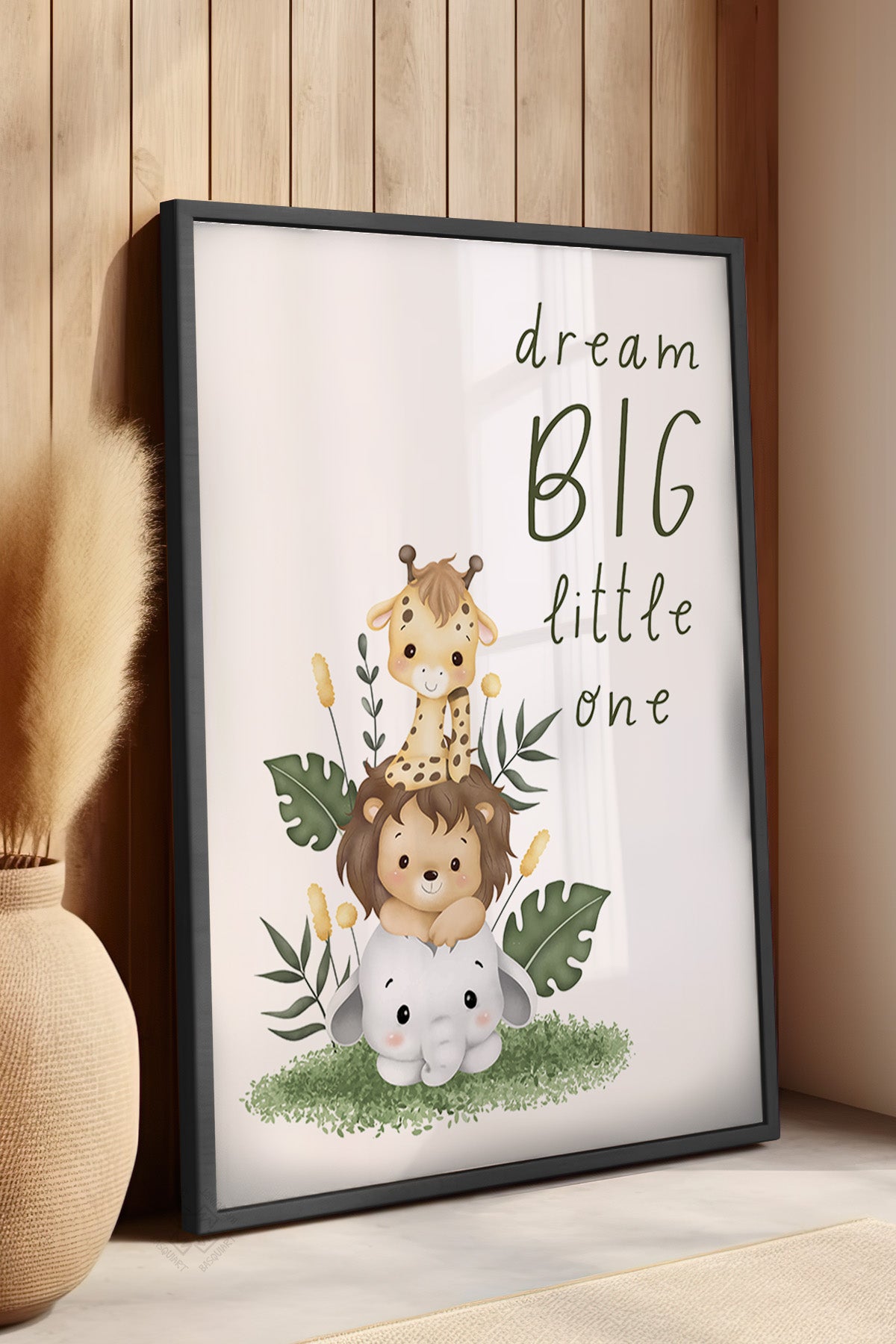 Çocuk Odası, Bebek Odası Siyah Çerçeveli Poster, Tablo No:93
