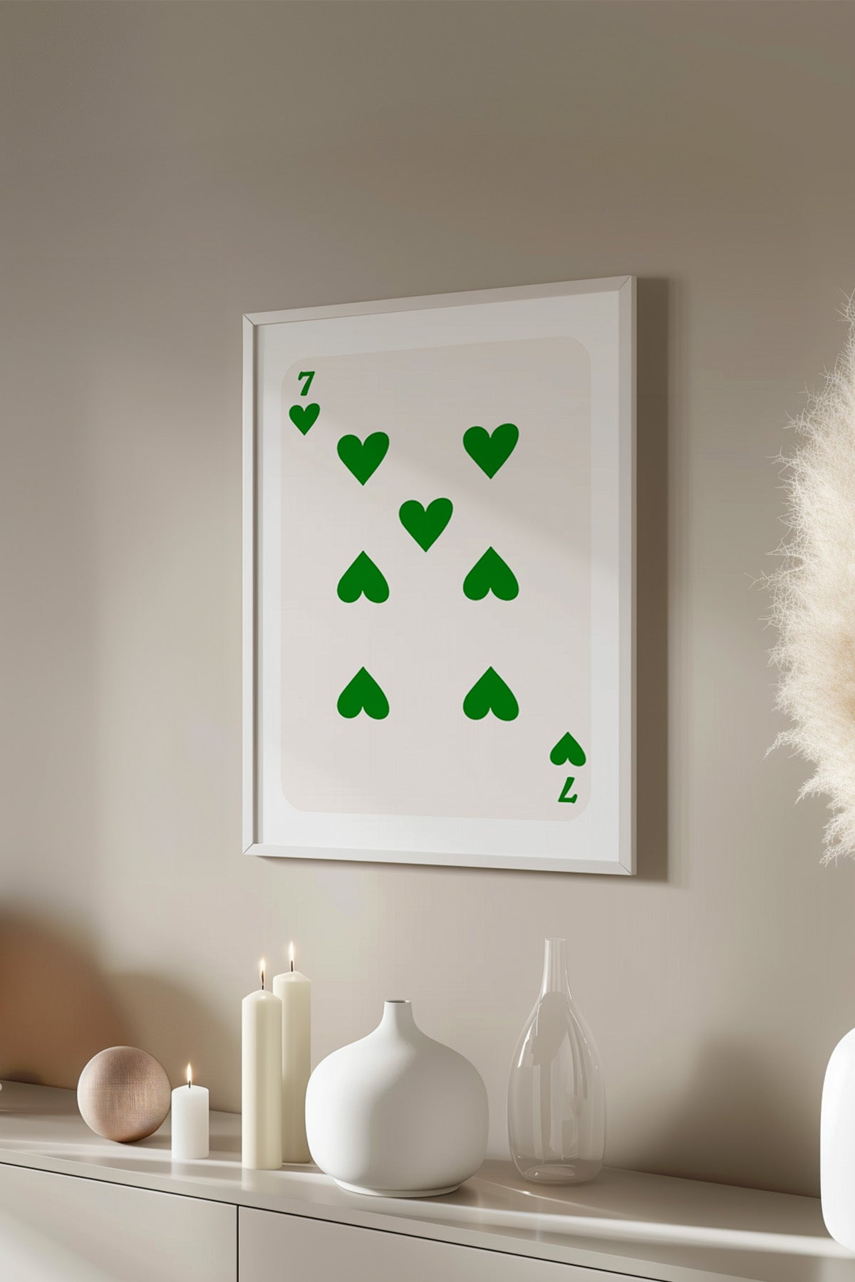 Lucky You Serisi Beyaz Çerçeveli Poster, Tablo Duvar Dekoru No:144