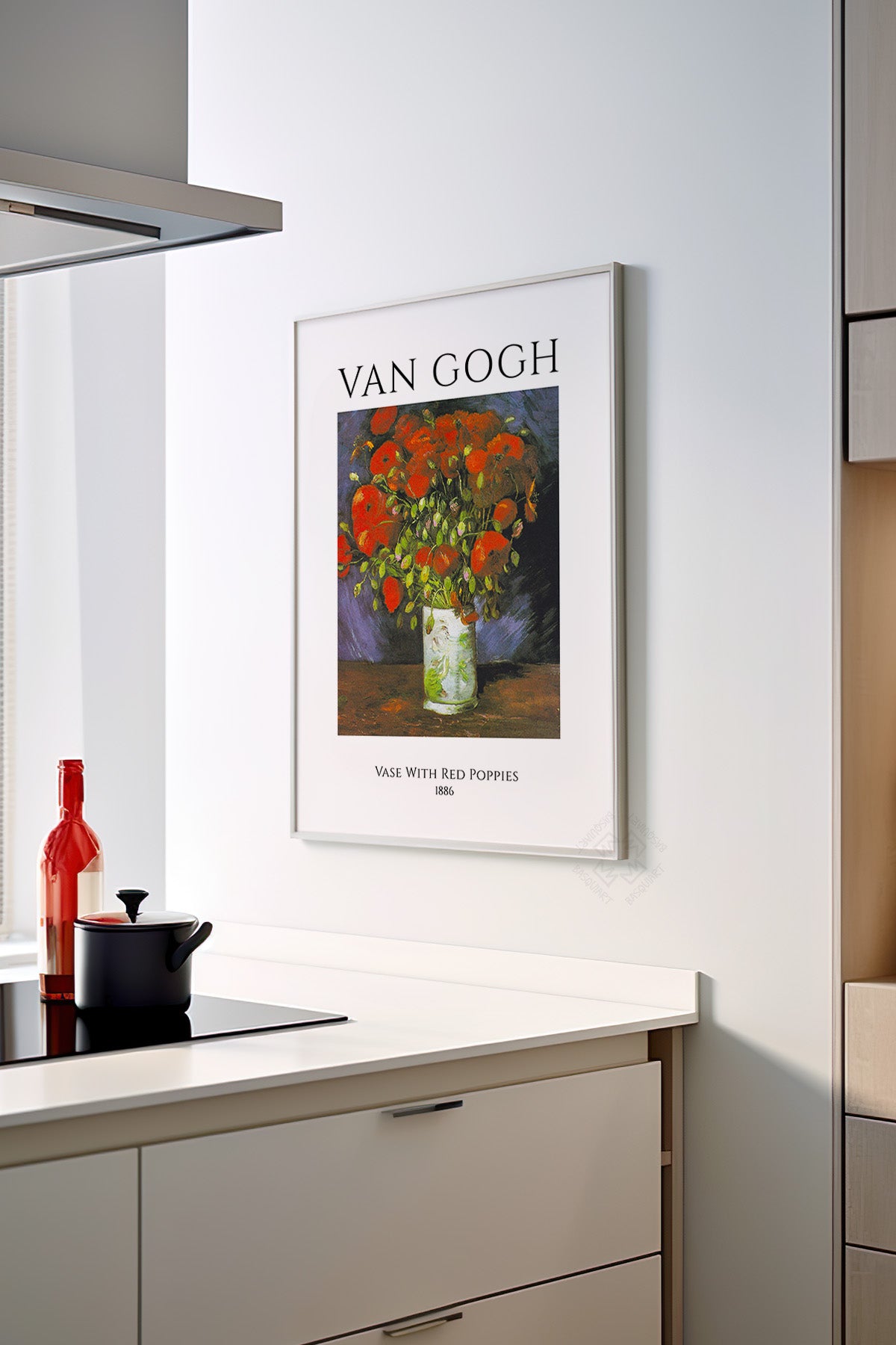 Vincent Van Gogh Serisi Beyaz Çerçeveli Poster, Tablo Duvar Dekoru No:13
