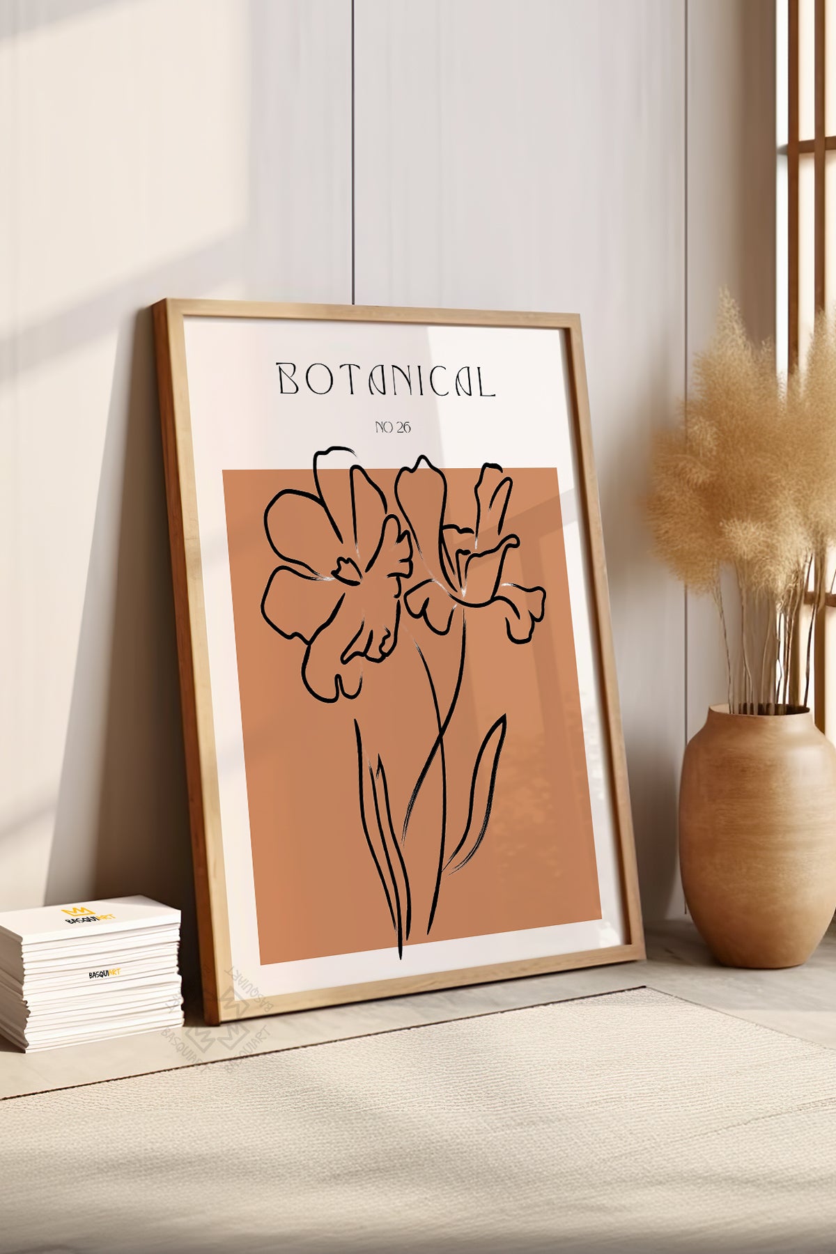 Bohemian Serisi Ahşap Çerçeveli Poster, Tablo No:124