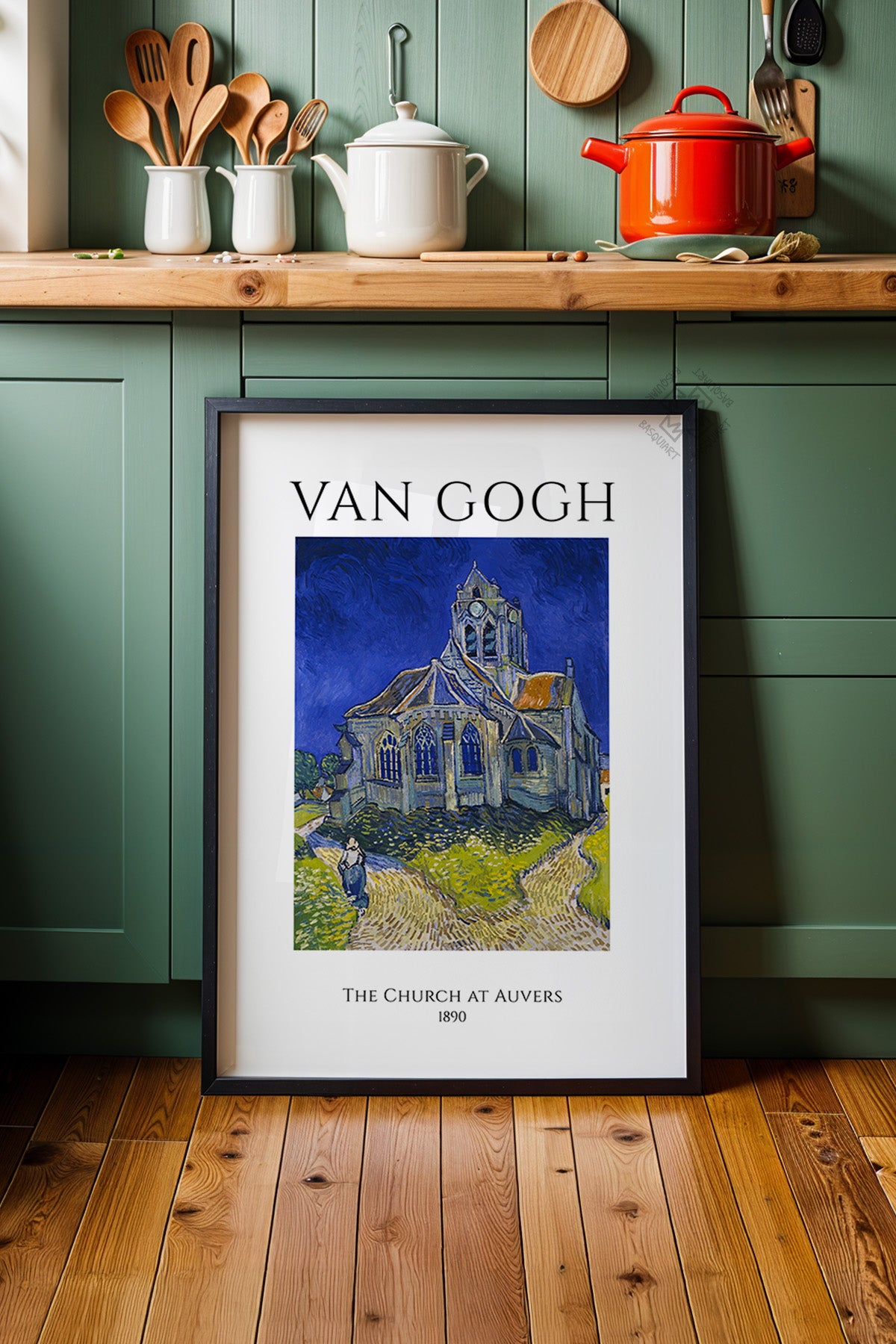 Vincent Van Gogh Serisi Siyah Çerçeveli Poster, Tablo Duvar Dekoru No:12