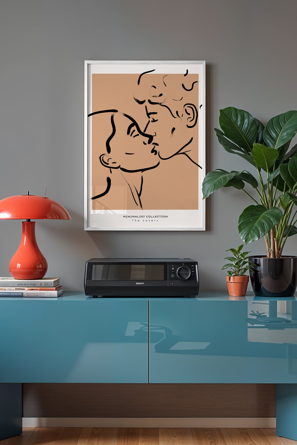 Bohemian Serisi Beyaz Çerçeveli Poster, Tablo No:105