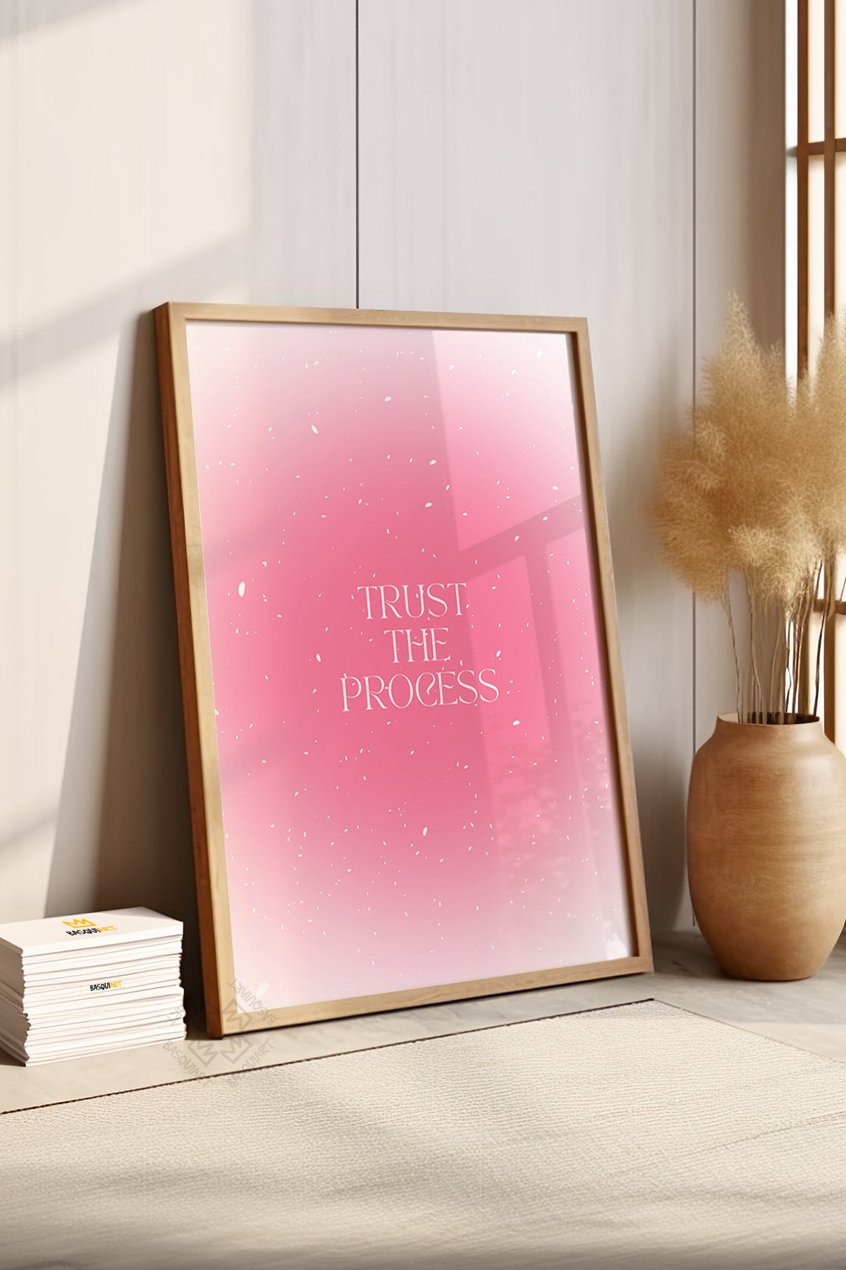 Aura Serisi Ahşap Çerçeveli Poster, Tablo No:104
