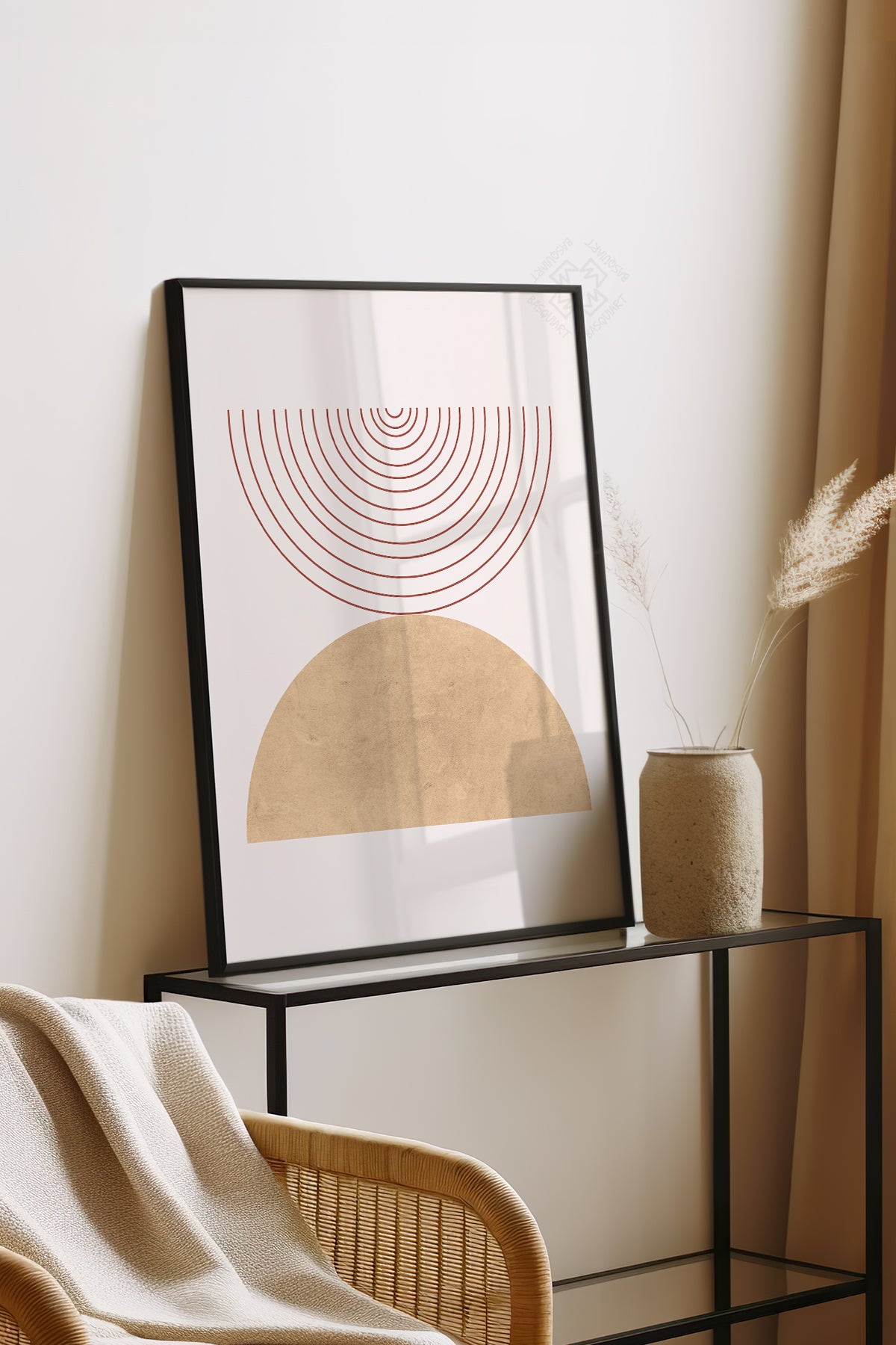 Bohemian Serisi Siyah Çerçeveli Poster, Tablo No:7