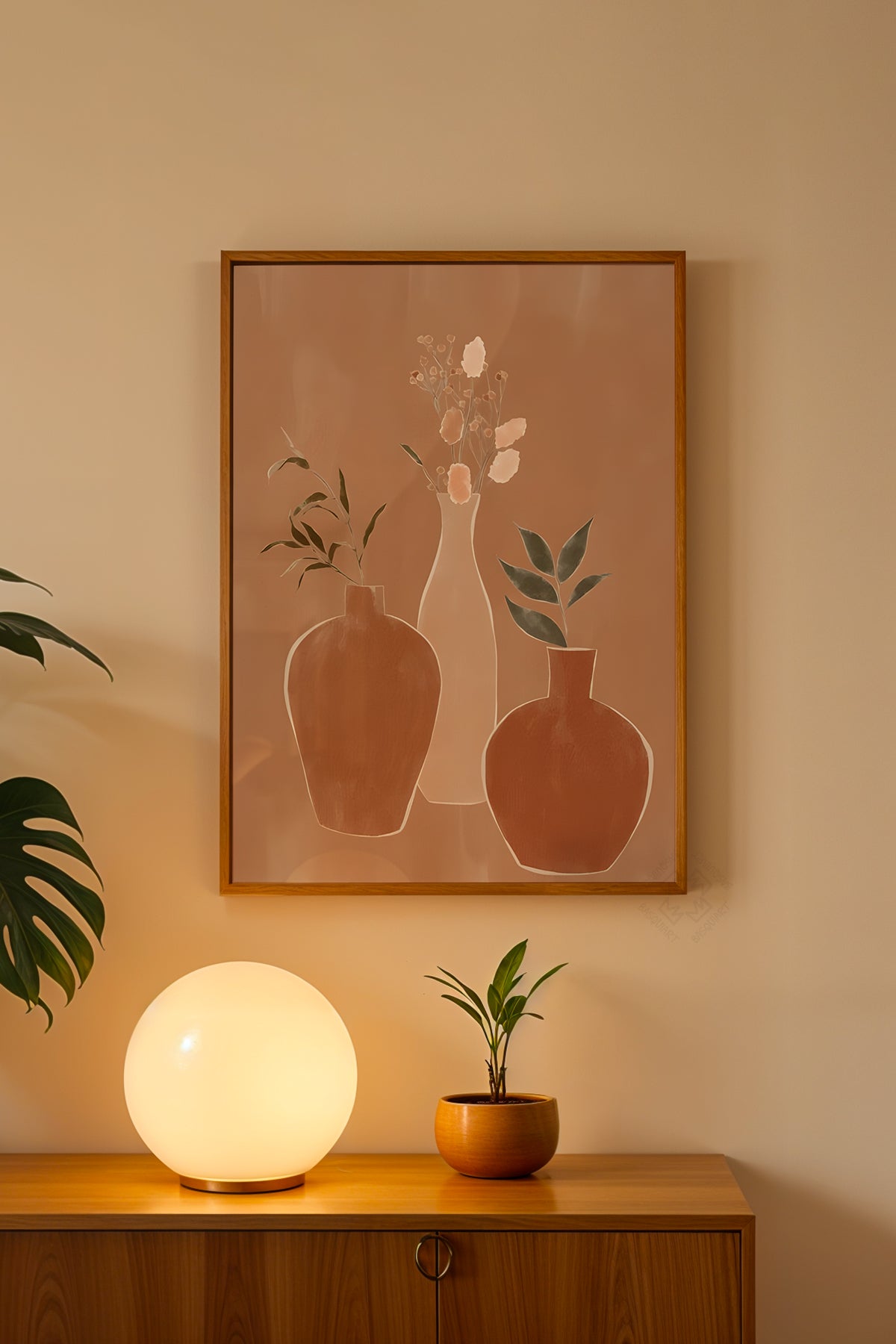 Bohemian Serisi Ahşap Çerçeveli Poster, Tablo No:35
