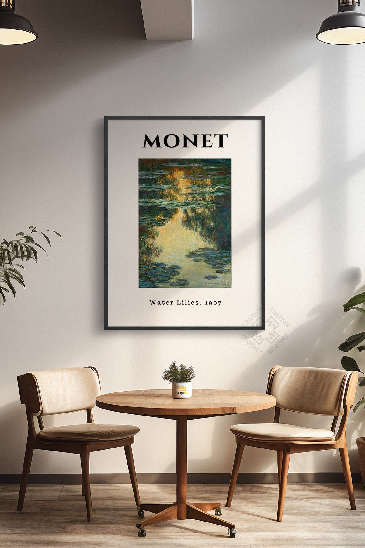 Claude Monet Serisi Siyah Çerçeveli Poster, Tablo Duvar Dekoru No:11
