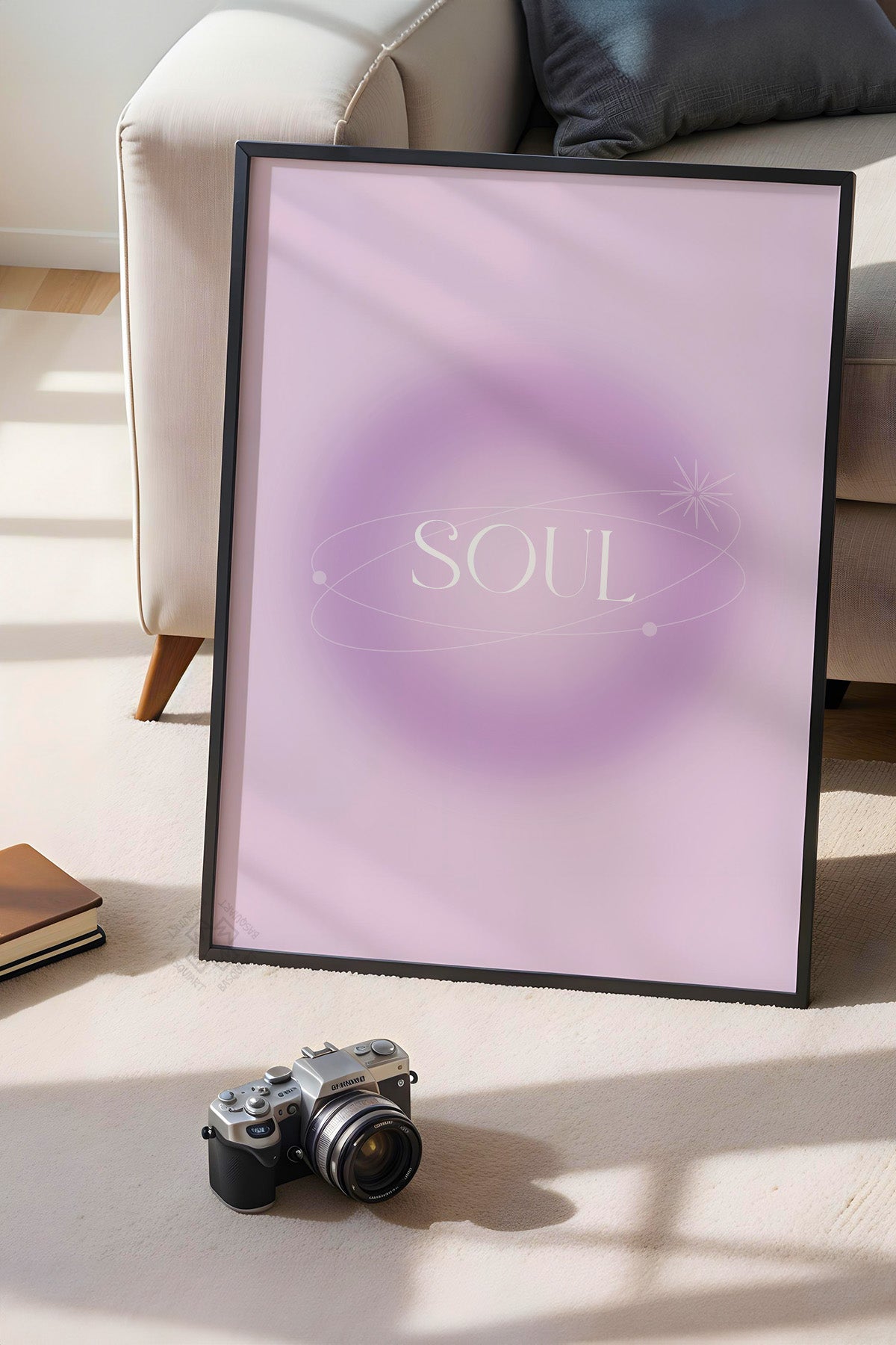 Aura Serisi Siyah Çerçeveli Poster, Tablo No:169