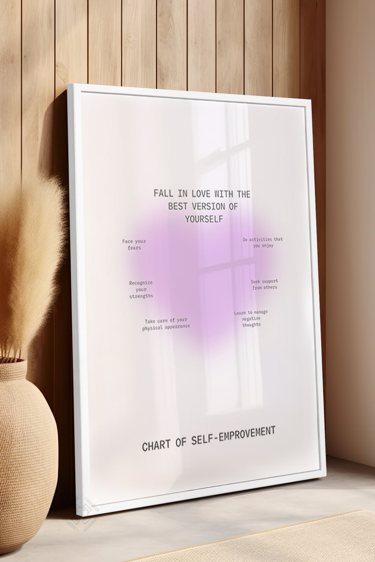 Aura Serisi Beyaz Çerçeveli Poster, Tablo No:113