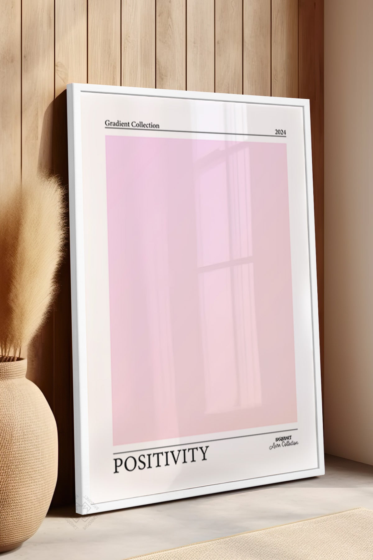 Aura Serisi Beyaz Çerçeveli Poster, Tablo No:47