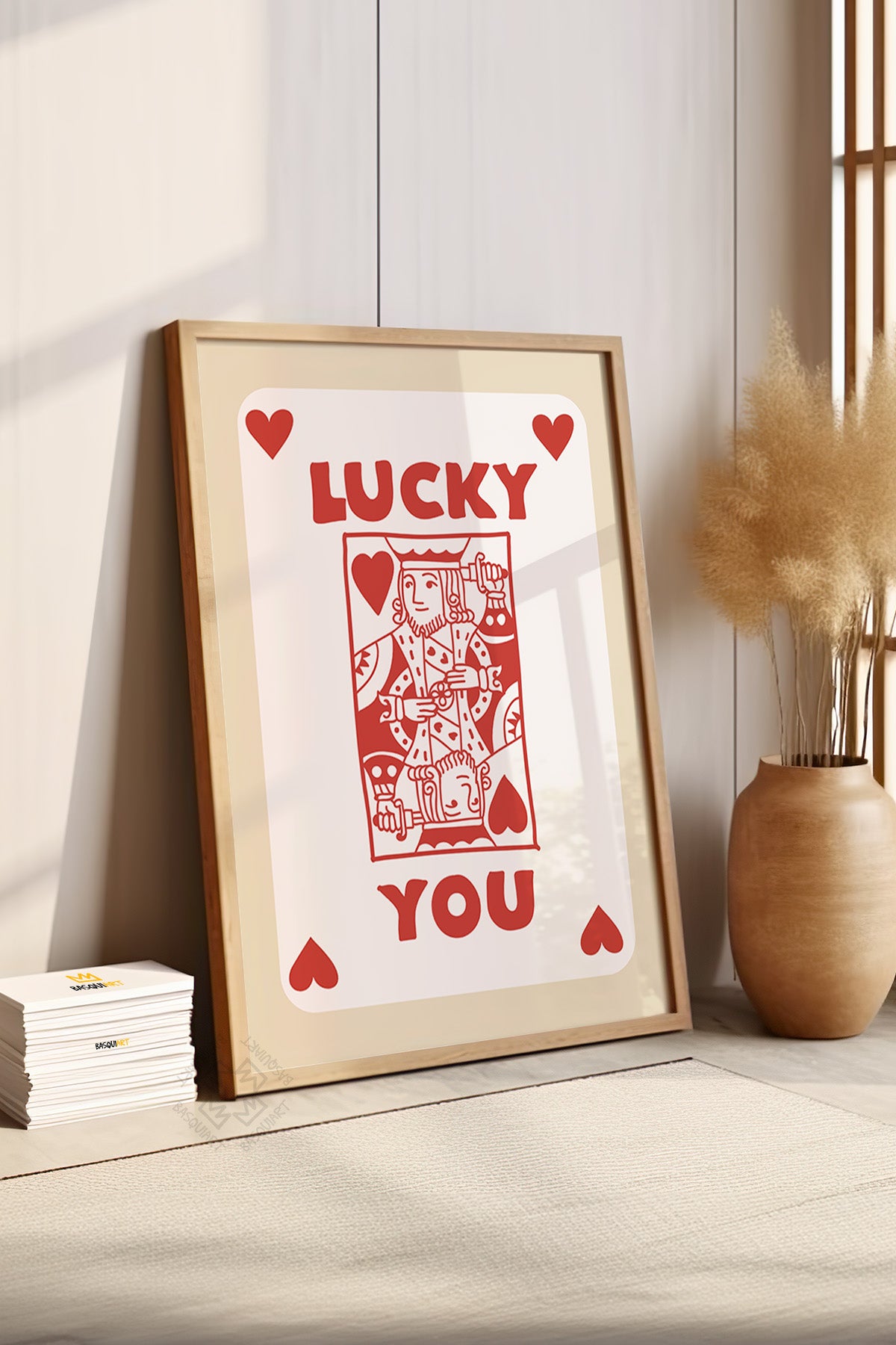 Lucky You Serisi Ahşap Çerçeveli Poster, Tablo Duvar Dekoru No:62