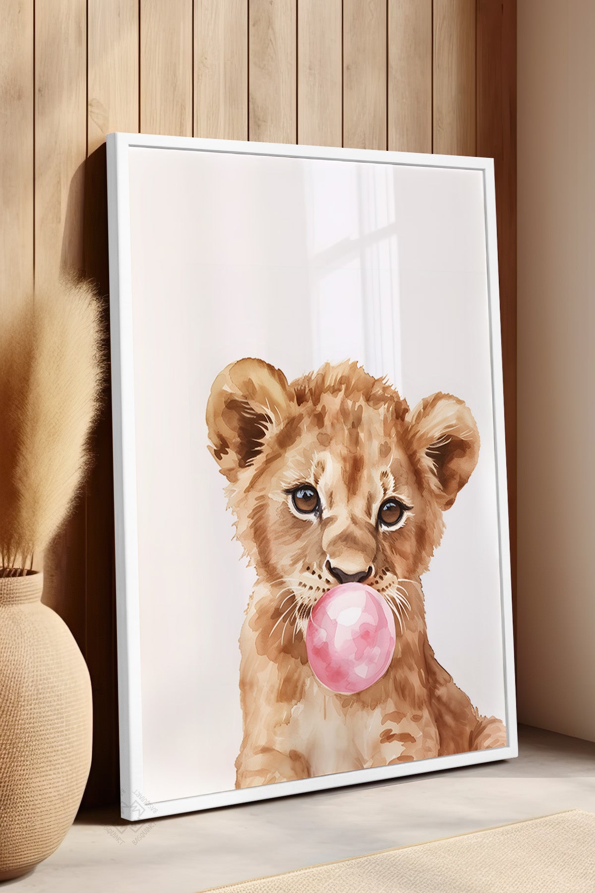 Çocuk Odası, Bebek Odası Beyaz Çerçeveli Poster, Tablo No:99